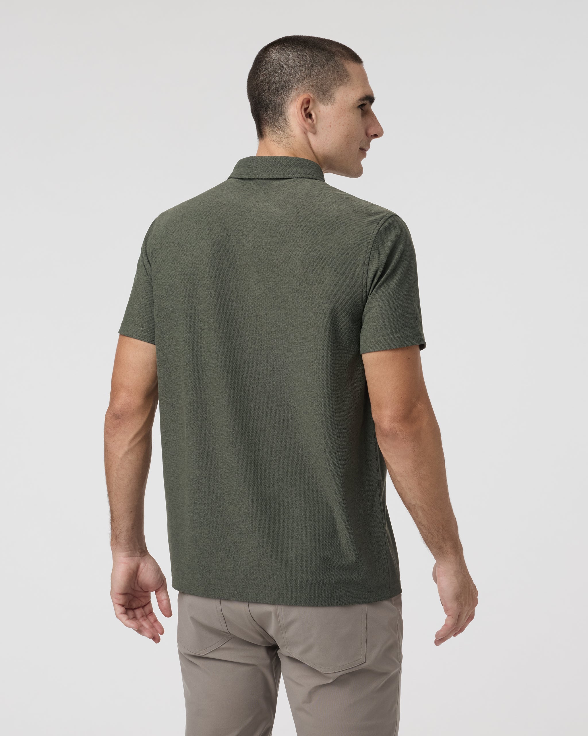 Short Sleeve Ace Button Down | Oregano