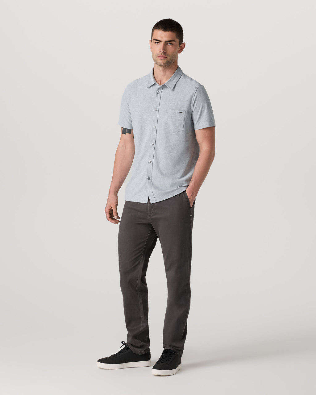 Short Sleeve Ace Button Down | Sea Glass