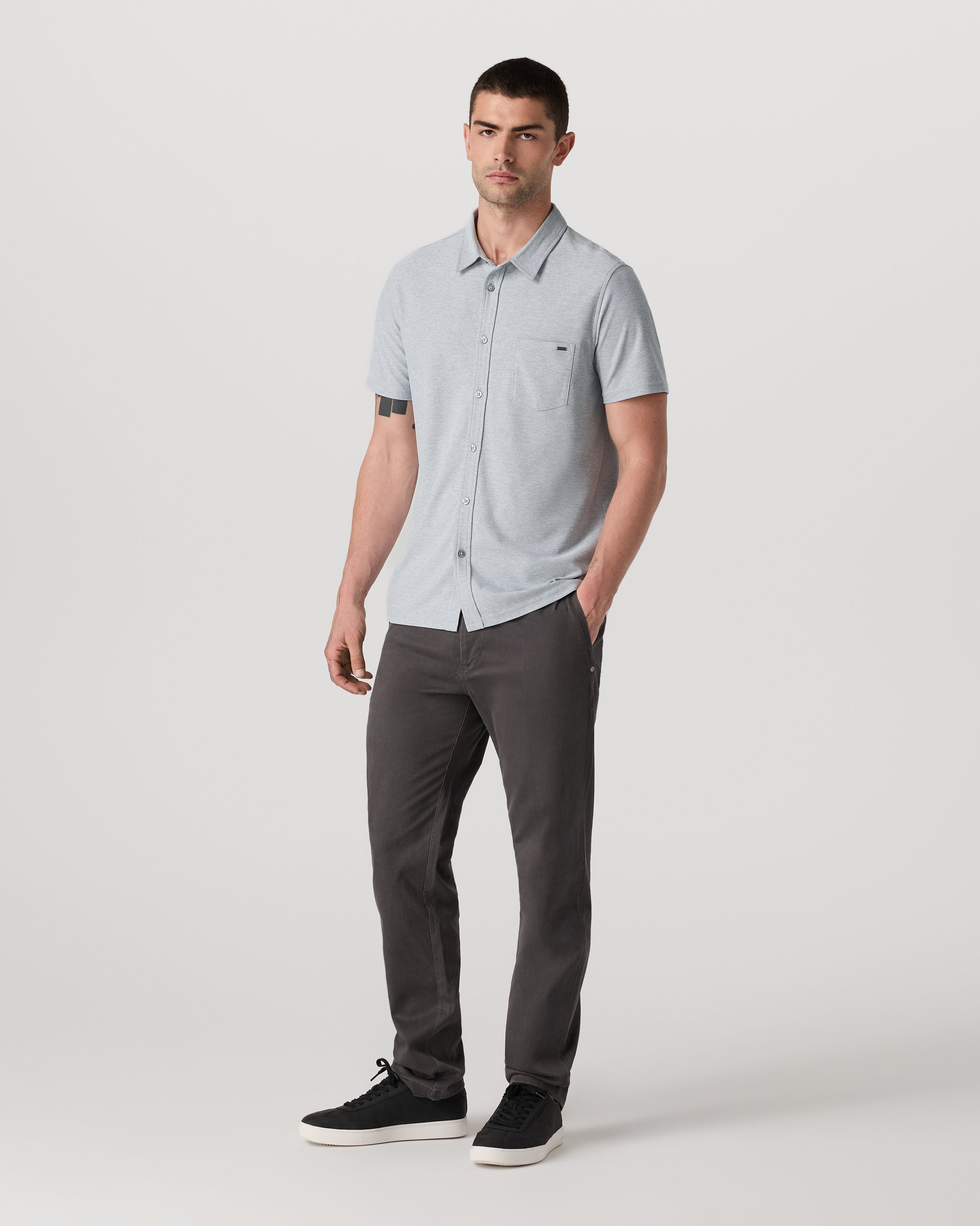 Short Sleeve Ace Button Down | Sea Glass
