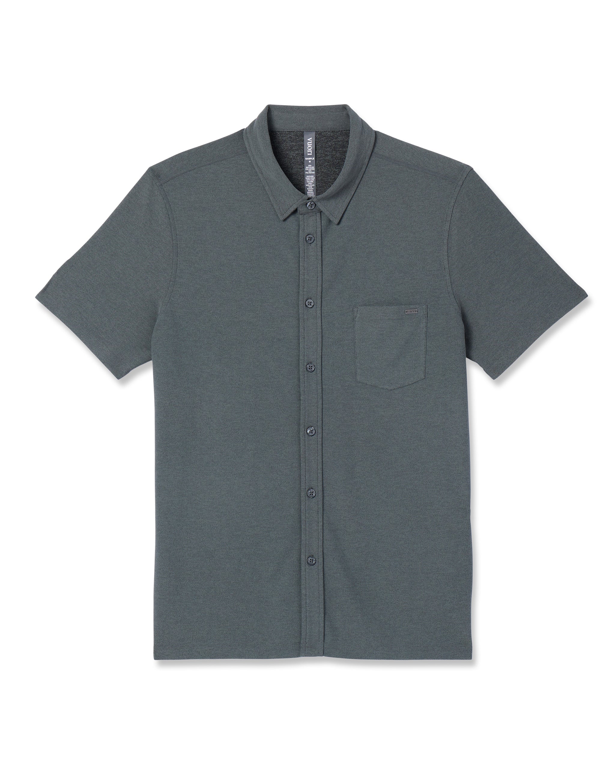 Short-Sleeve Ace Button Down | Smoked Beryl