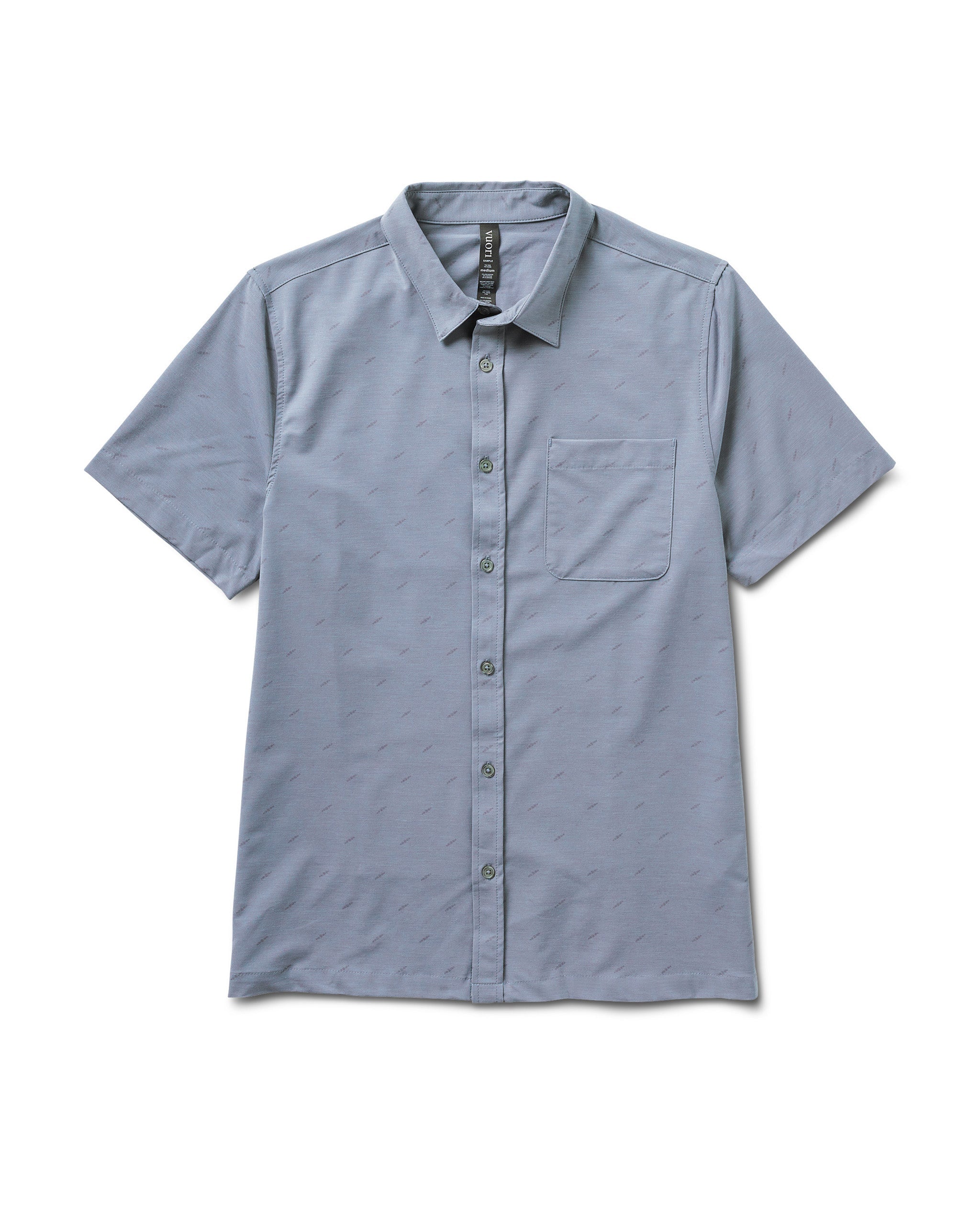 Short-Sleeve Bridge Button Down | Light Cloud Daggers
