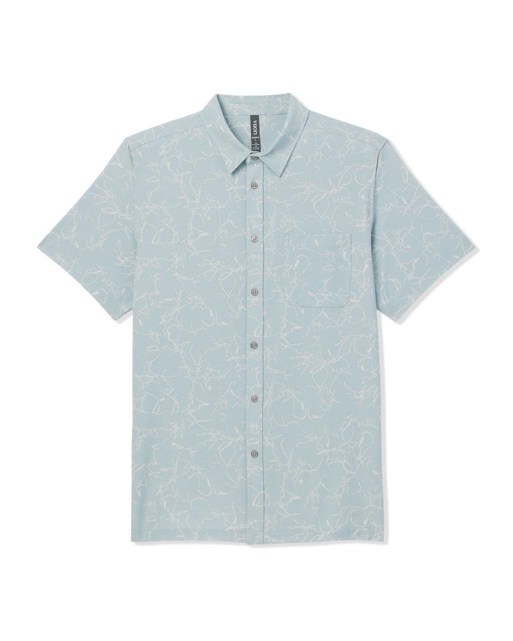 Short Sleeve Bridge Button Down | Chalk Blue Drawn
