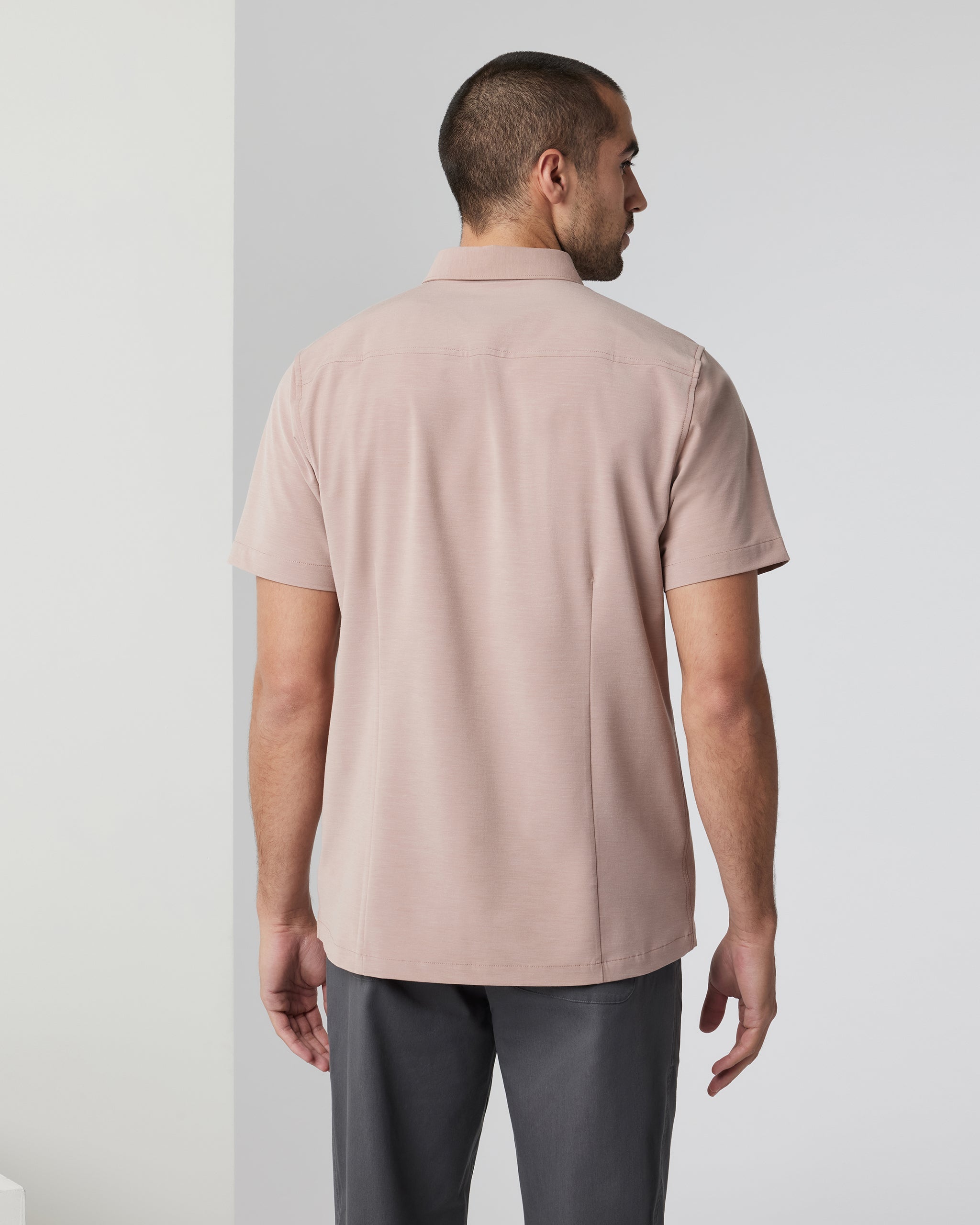 Short-Sleeve Bridge Button Down | Canyon Clay