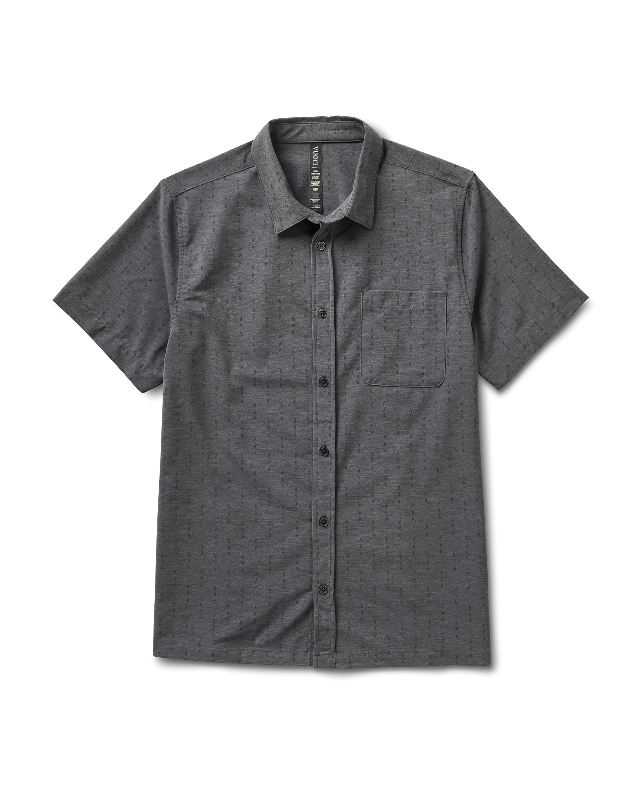 Short-Sleeve Bridge Button Down | Charcoal Arrows