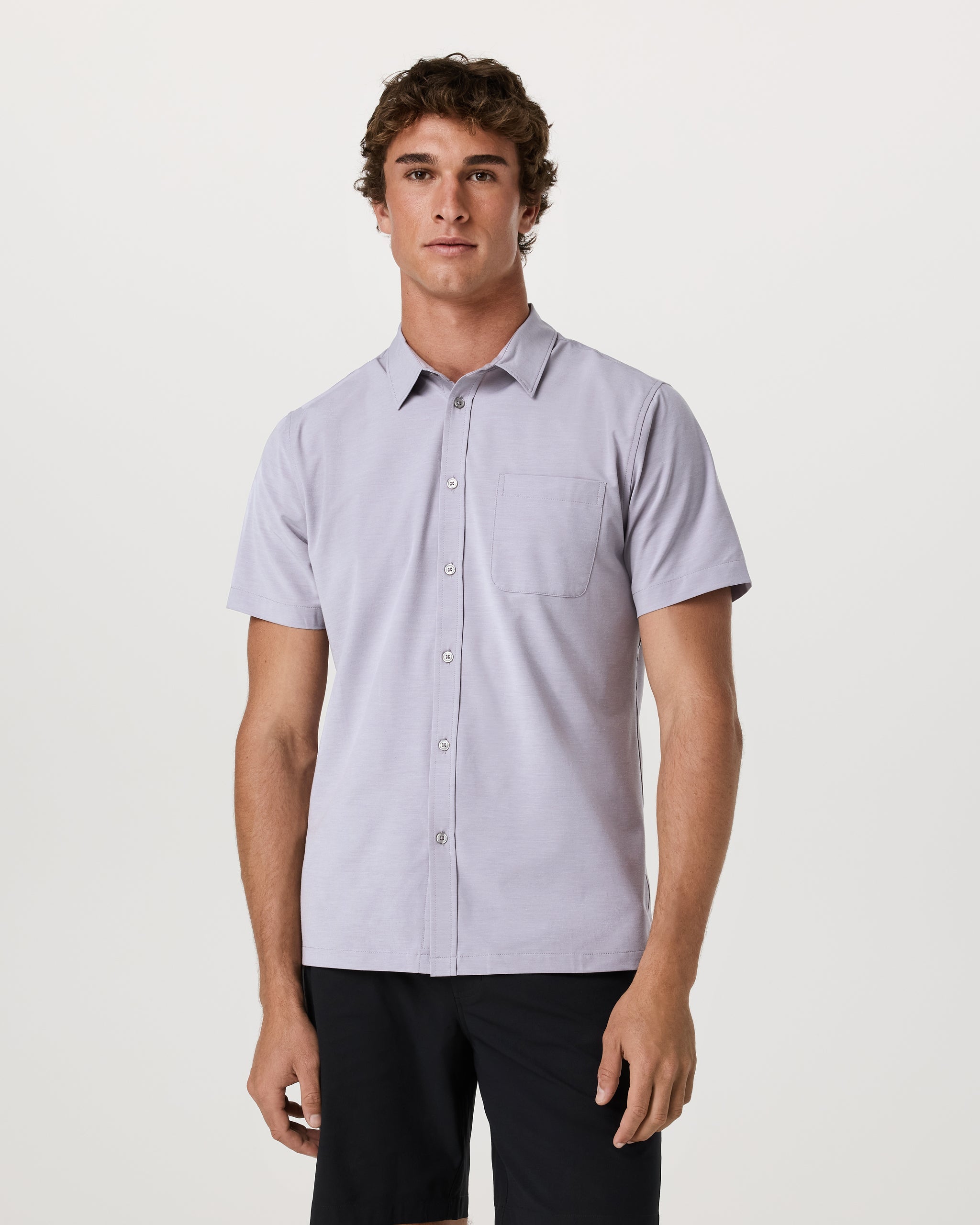 Short Sleeve Bridge Button Down | Cinder