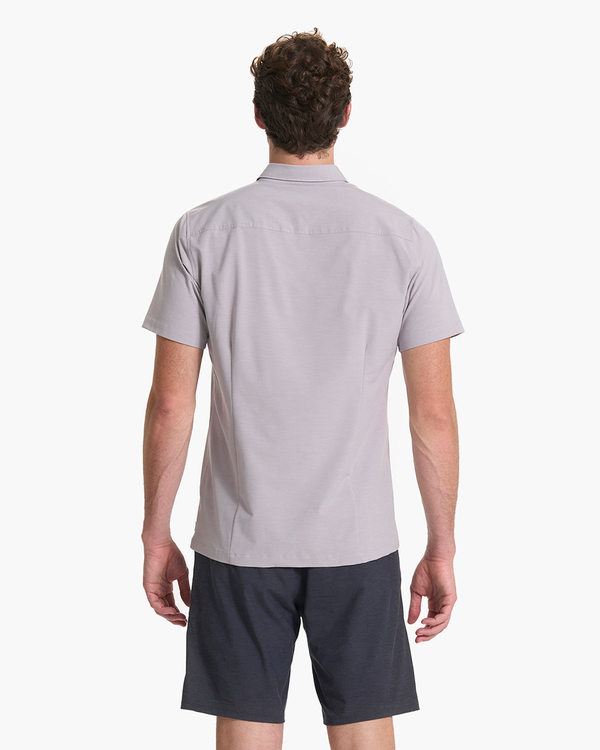 Short Sleeve Bridge Button Down | Fog