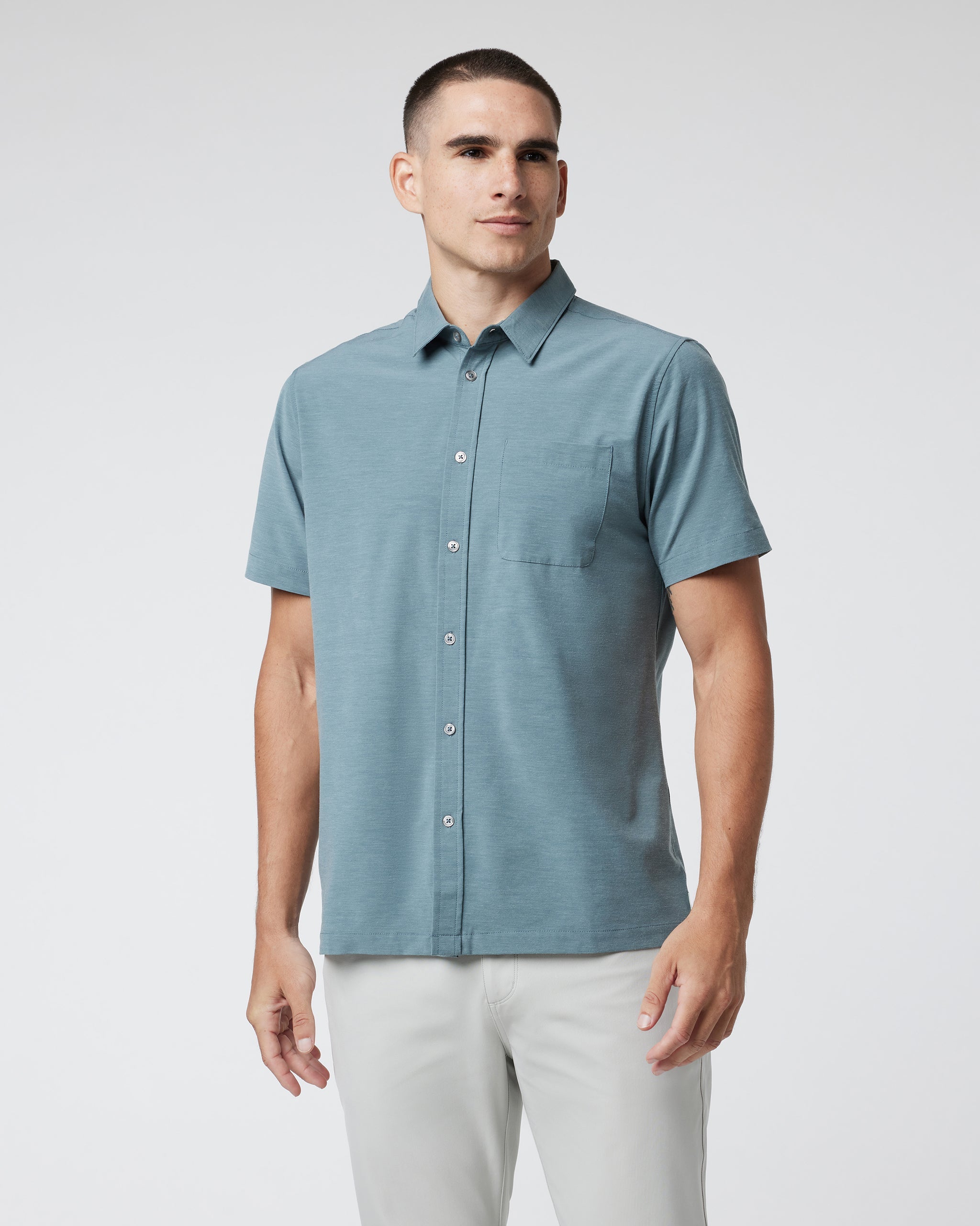 Short Sleeve Bridge Button Down | Kashmir