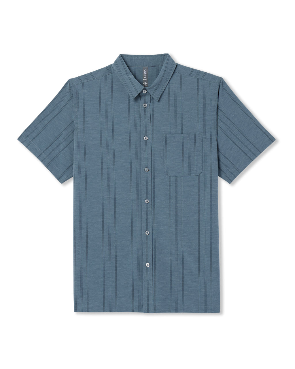 Short Sleeve Bridge Button Down | Light Deep Sea Stripe