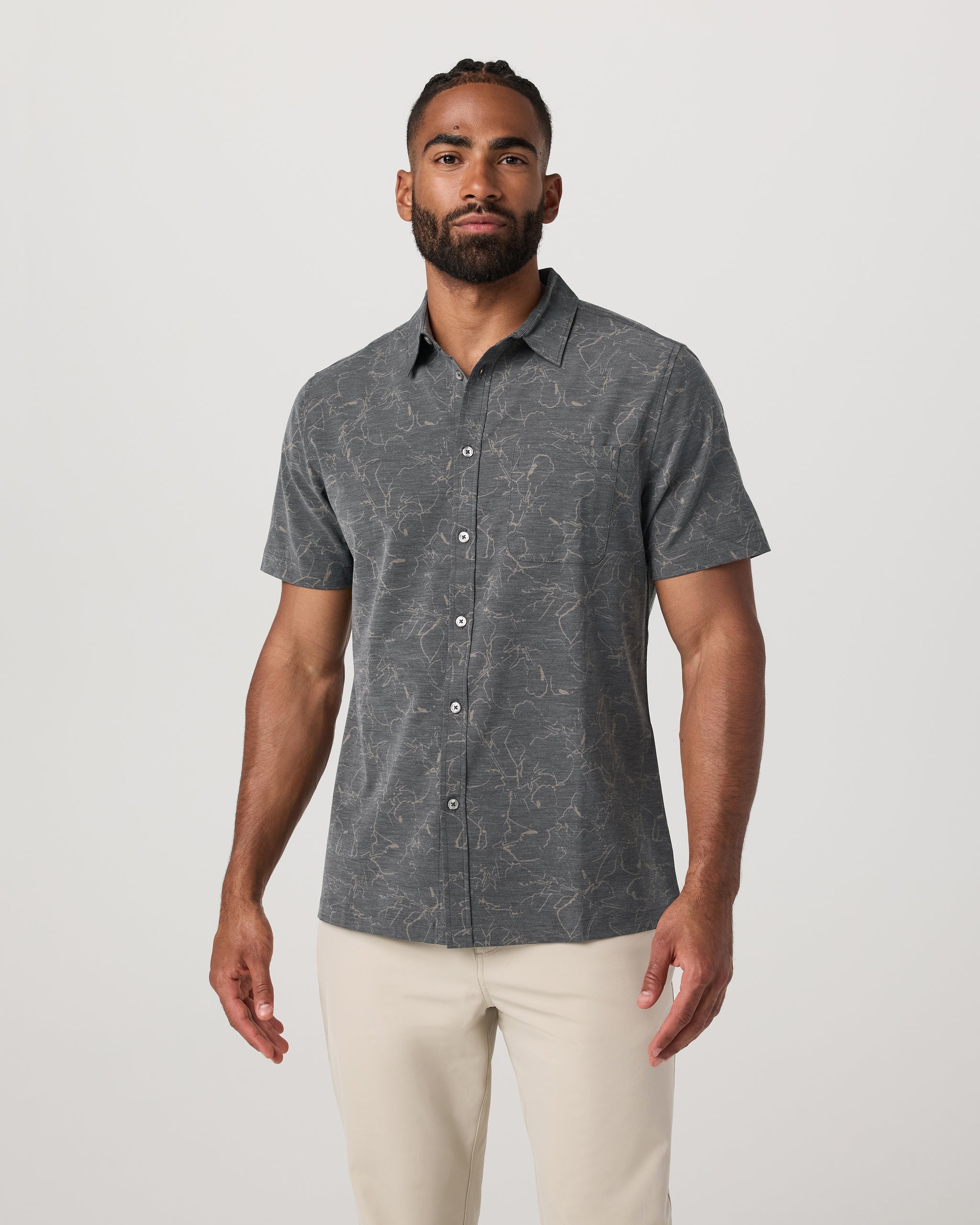 Short Sleeve Bridge Button Down | Root Drawn