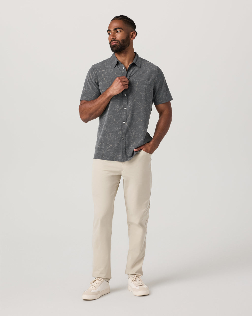 Short Sleeve Bridge Button Down | Root Drawn