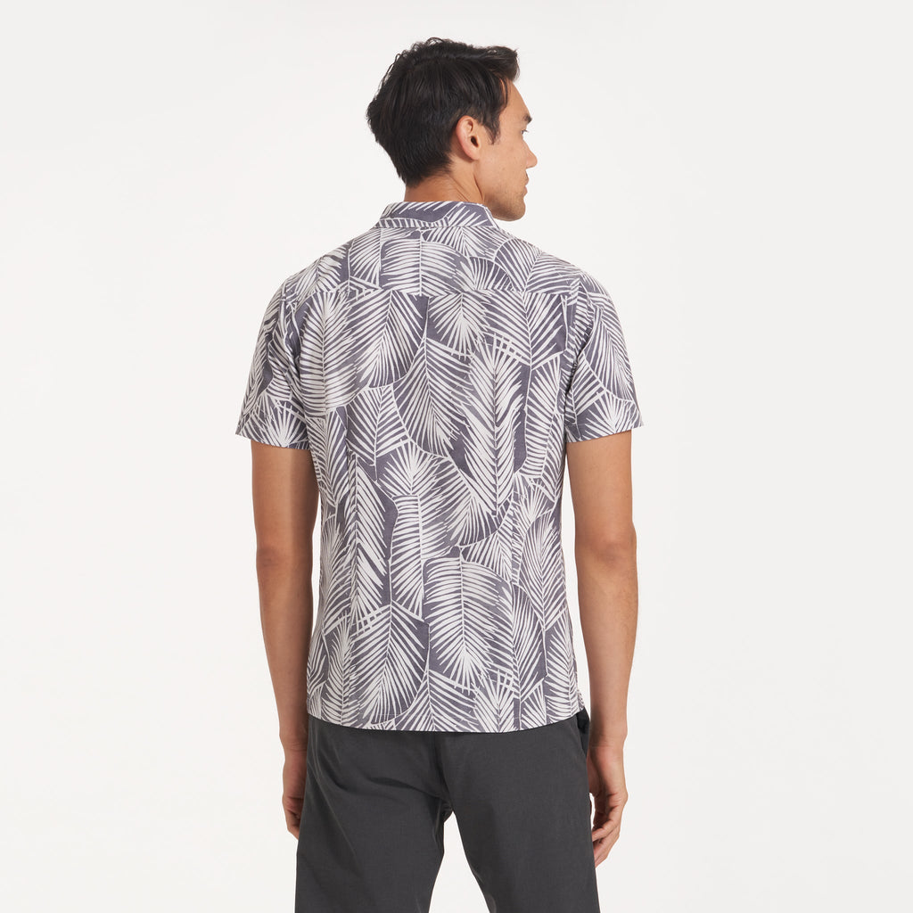 Short-Sleeve Bridge Button Down | Smoke Fronds
