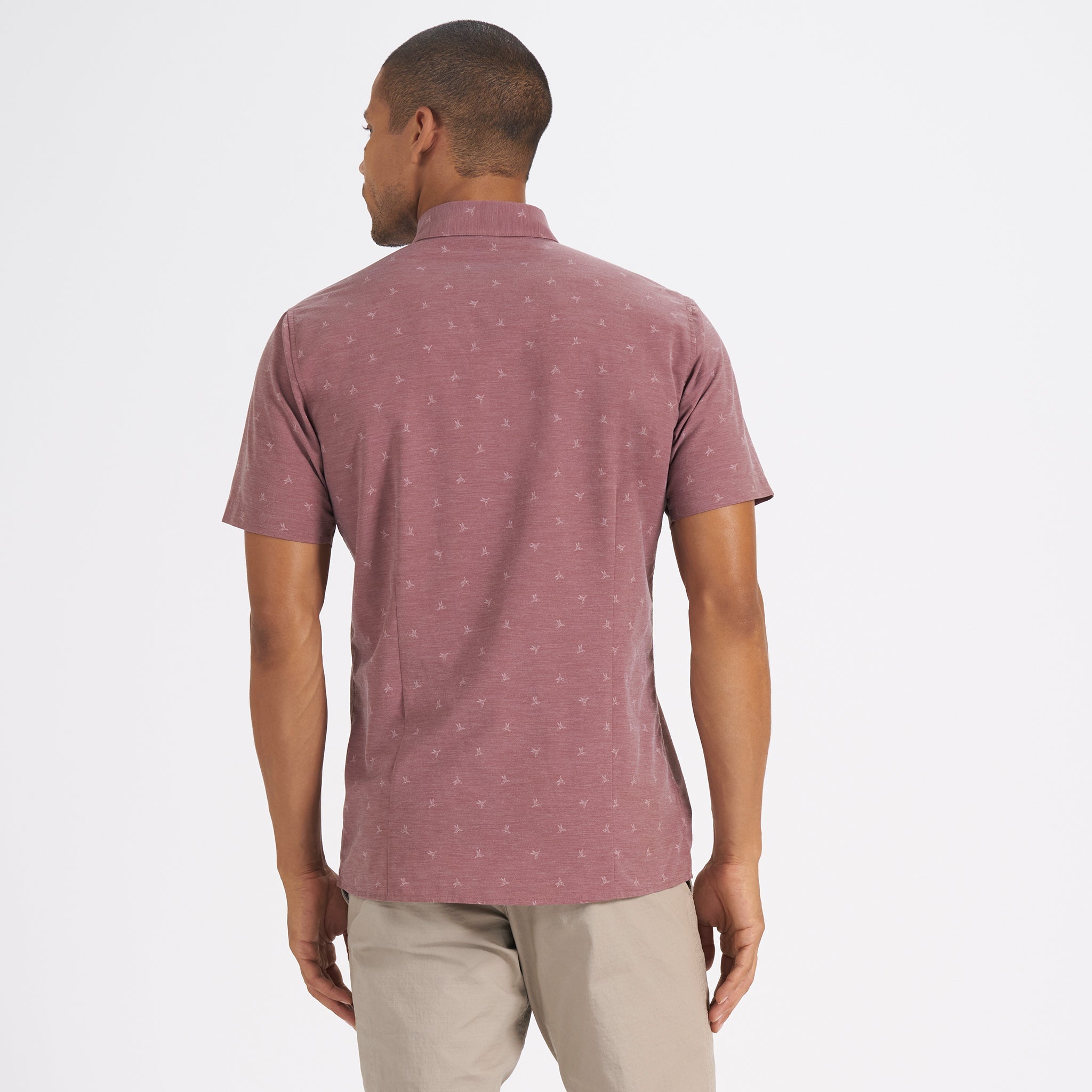 Short-Sleeve Bridge Button Down | Terracotta Bird