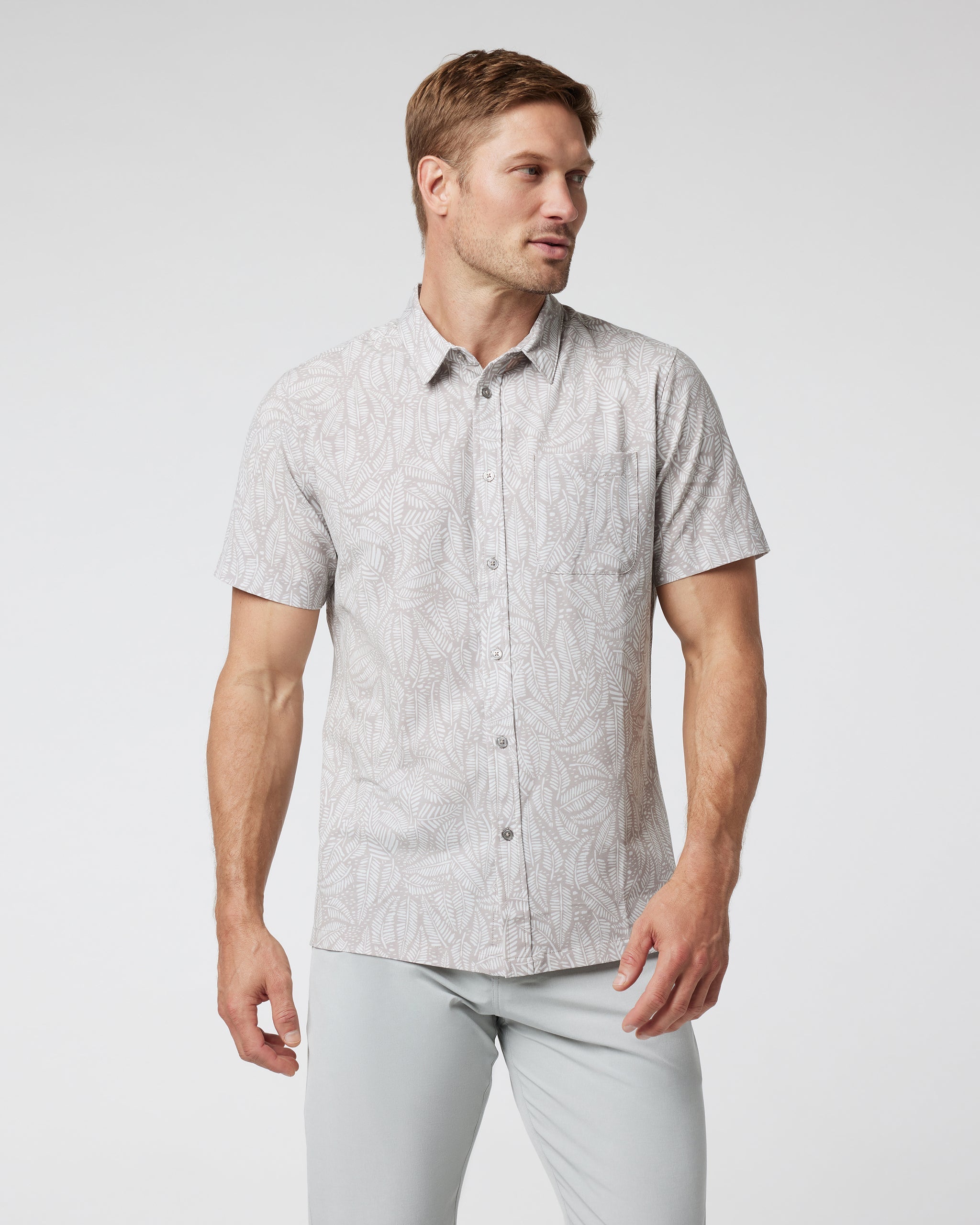 Short Sleeve Bridge Button Down | Umber Sago