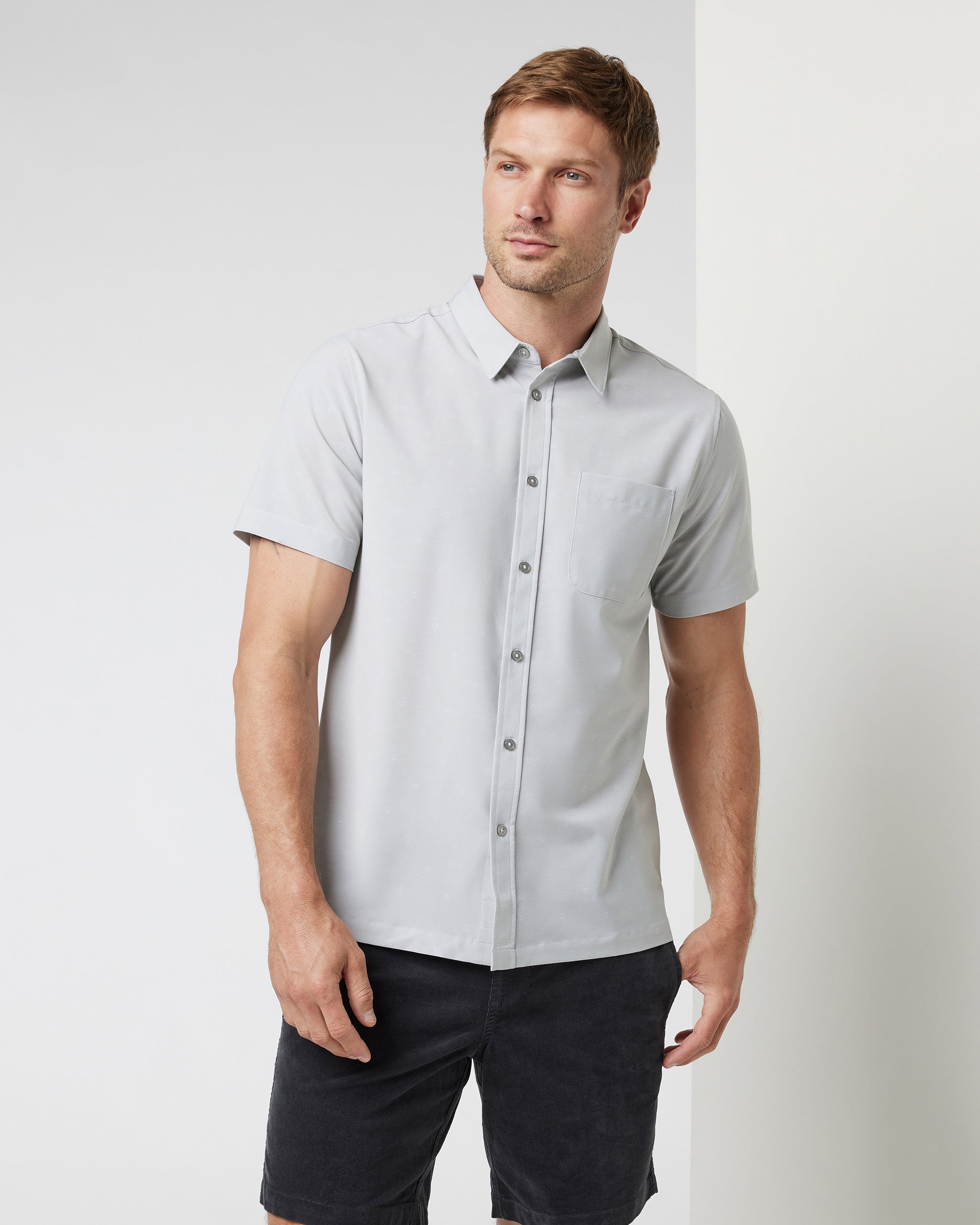 Short Sleeve Bridge Button Down | Vapor Dot