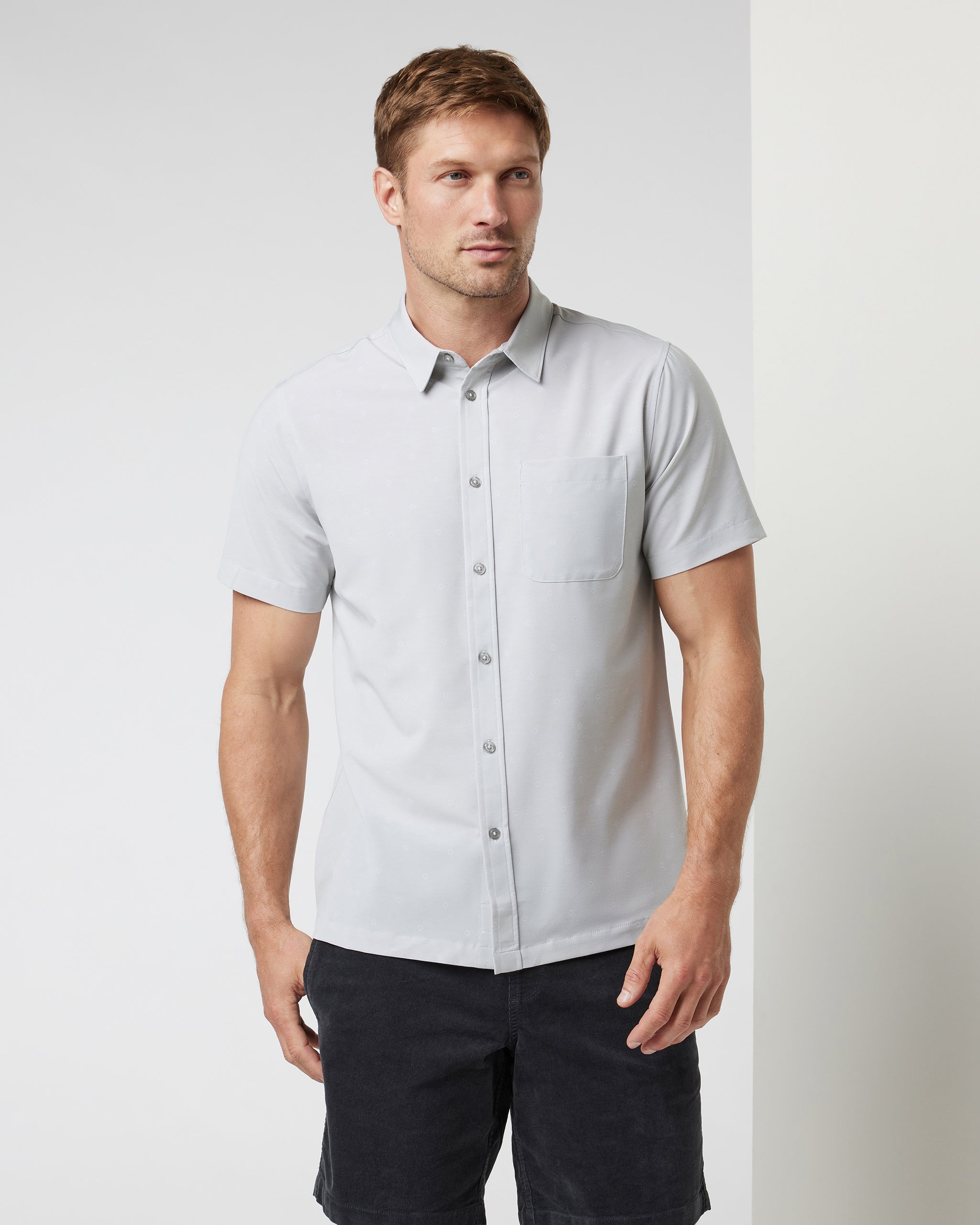 Short Sleeve Bridge Button Down | Vapor Dot