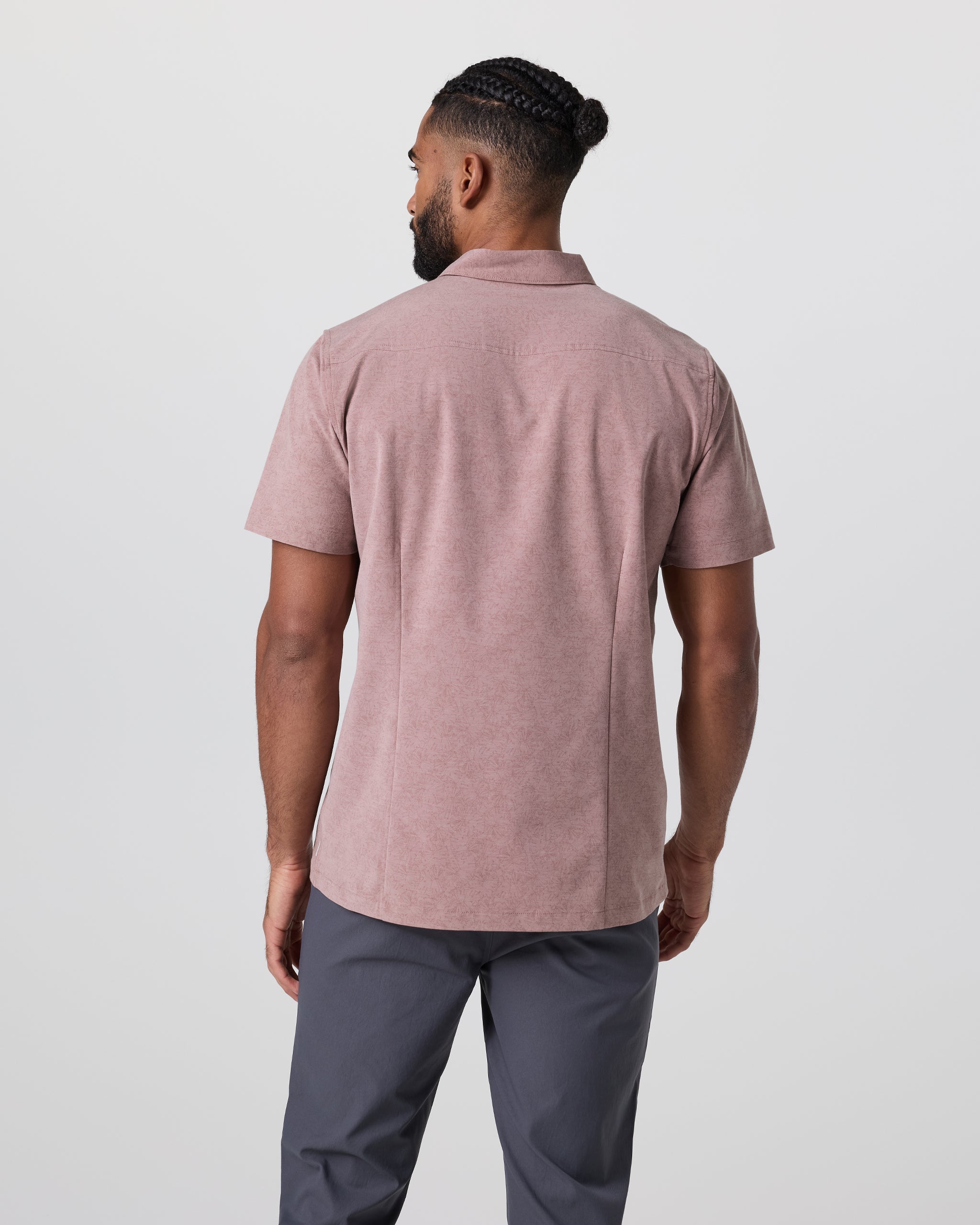 Short Sleeve Bridge Button Down | Zion Rose Water Lily