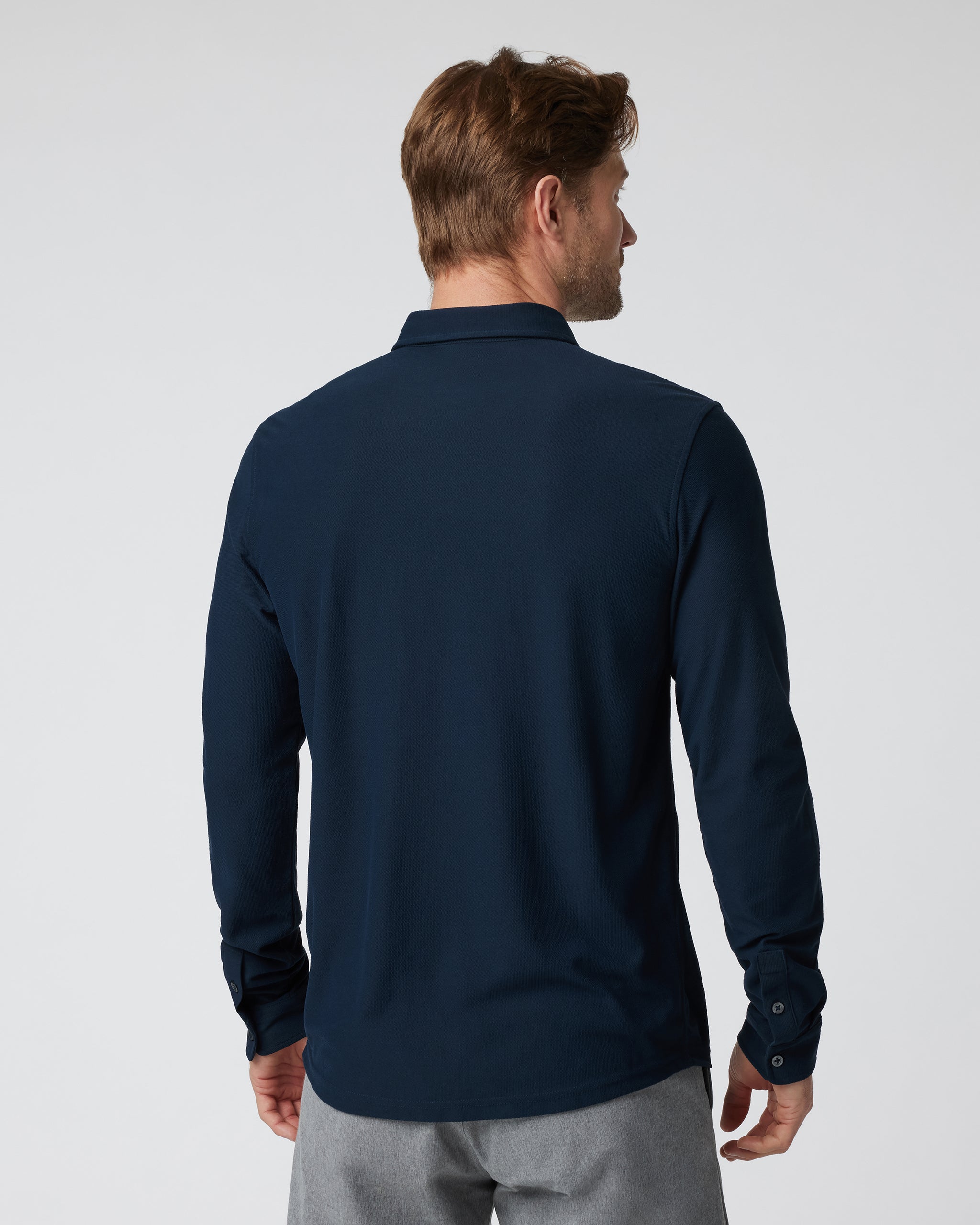 Long Sleeve Ace Button-Down | Ink
