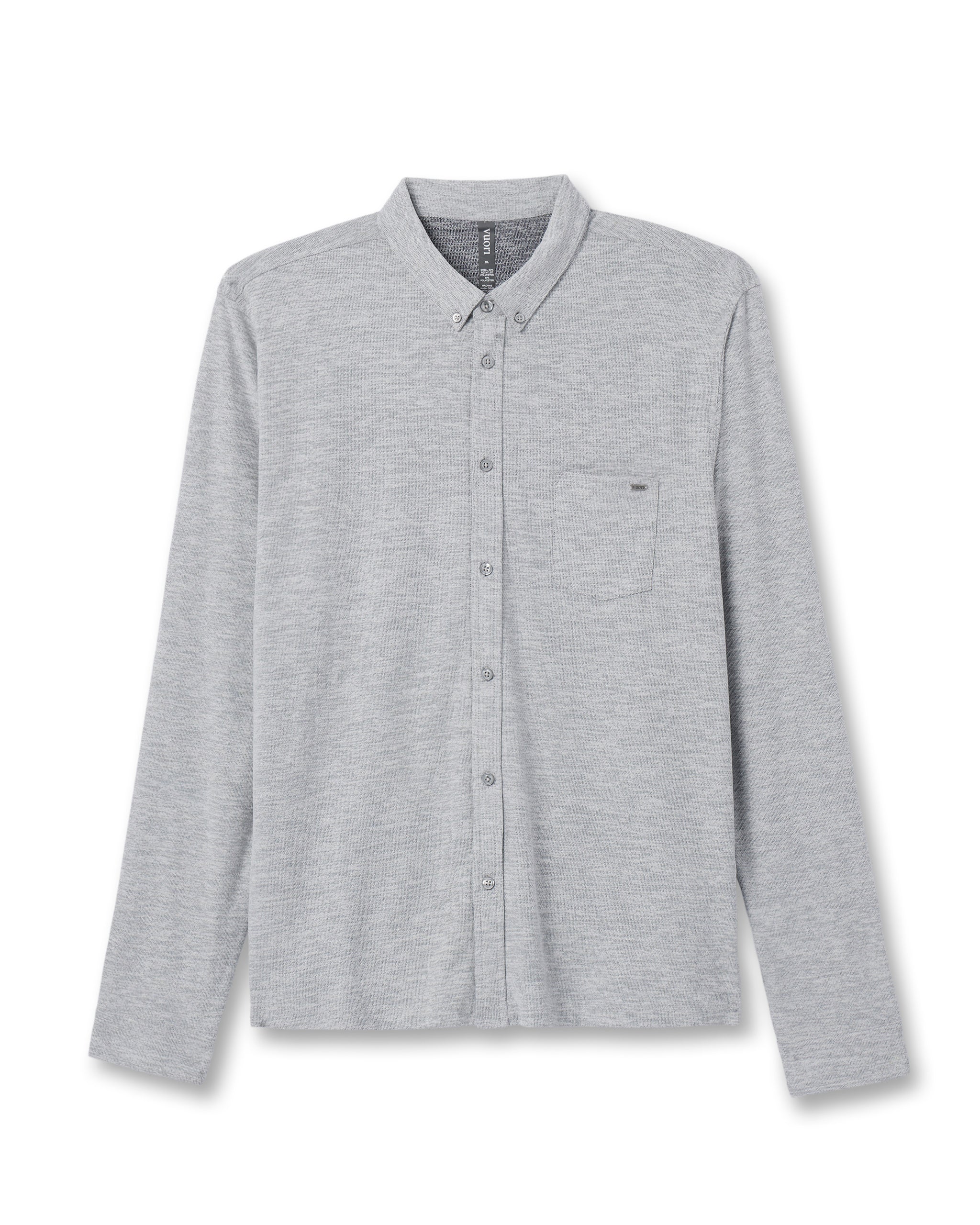 Long Sleeve Ace Button-Down | Light Grey