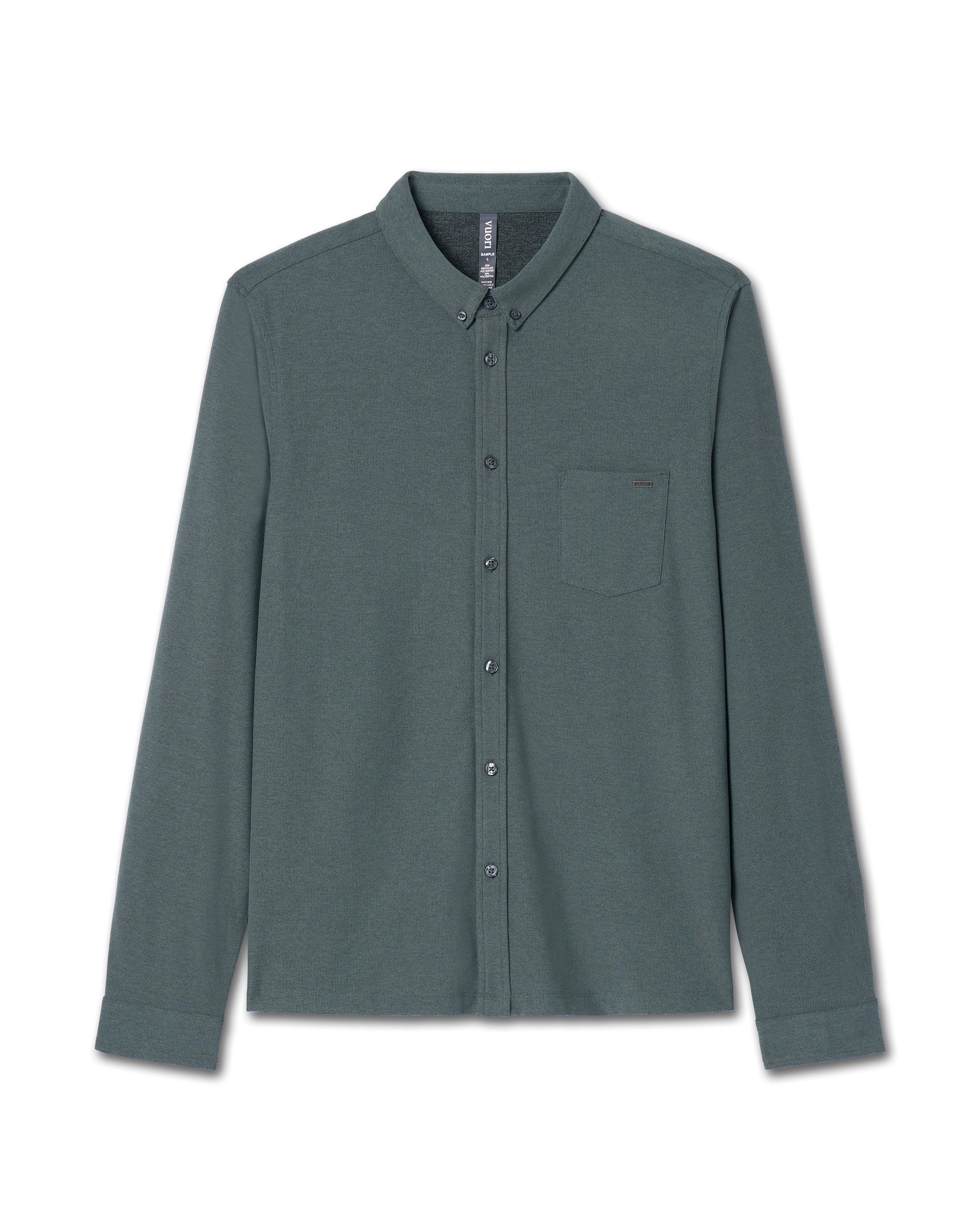 Long Sleeve Ace Button-Down | Smoked Beryl