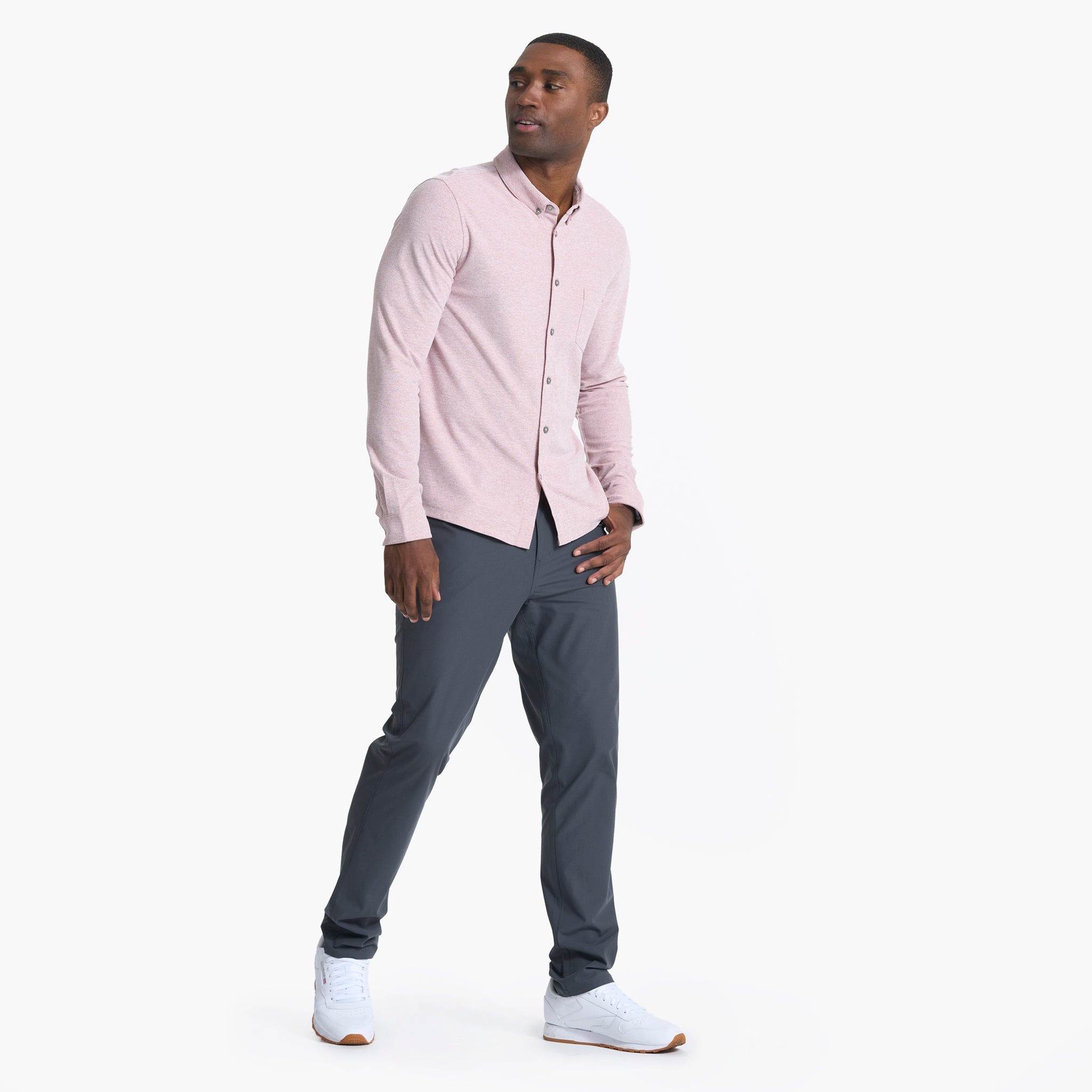Long Sleeve Ace Button Down | Saltwater Red