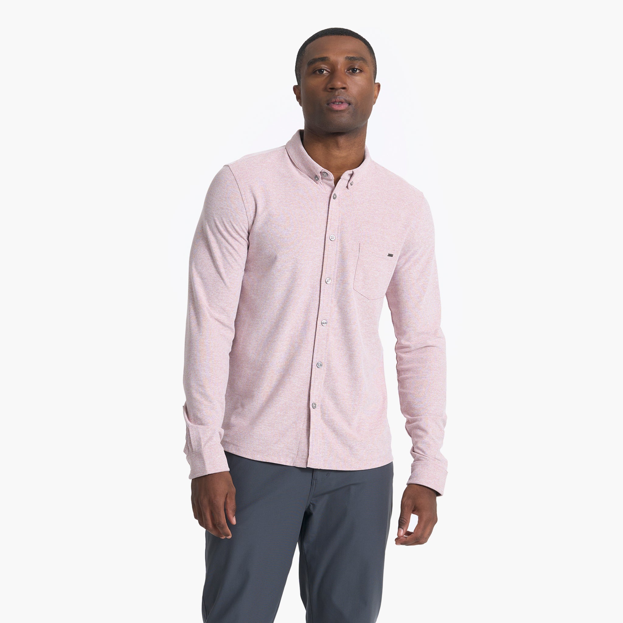 Long Sleeve Ace Button Down | Saltwater Red