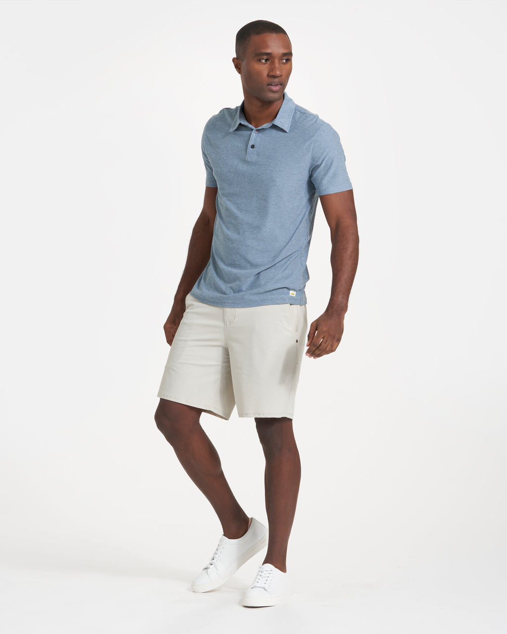Strato Tech Polo | Cloud Heather