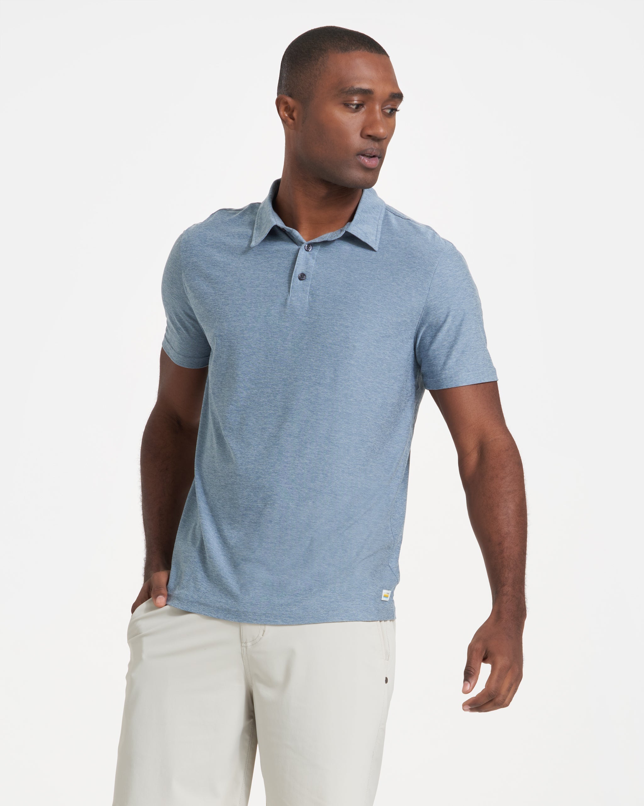 Strato Tech Polo | Cloud Heather