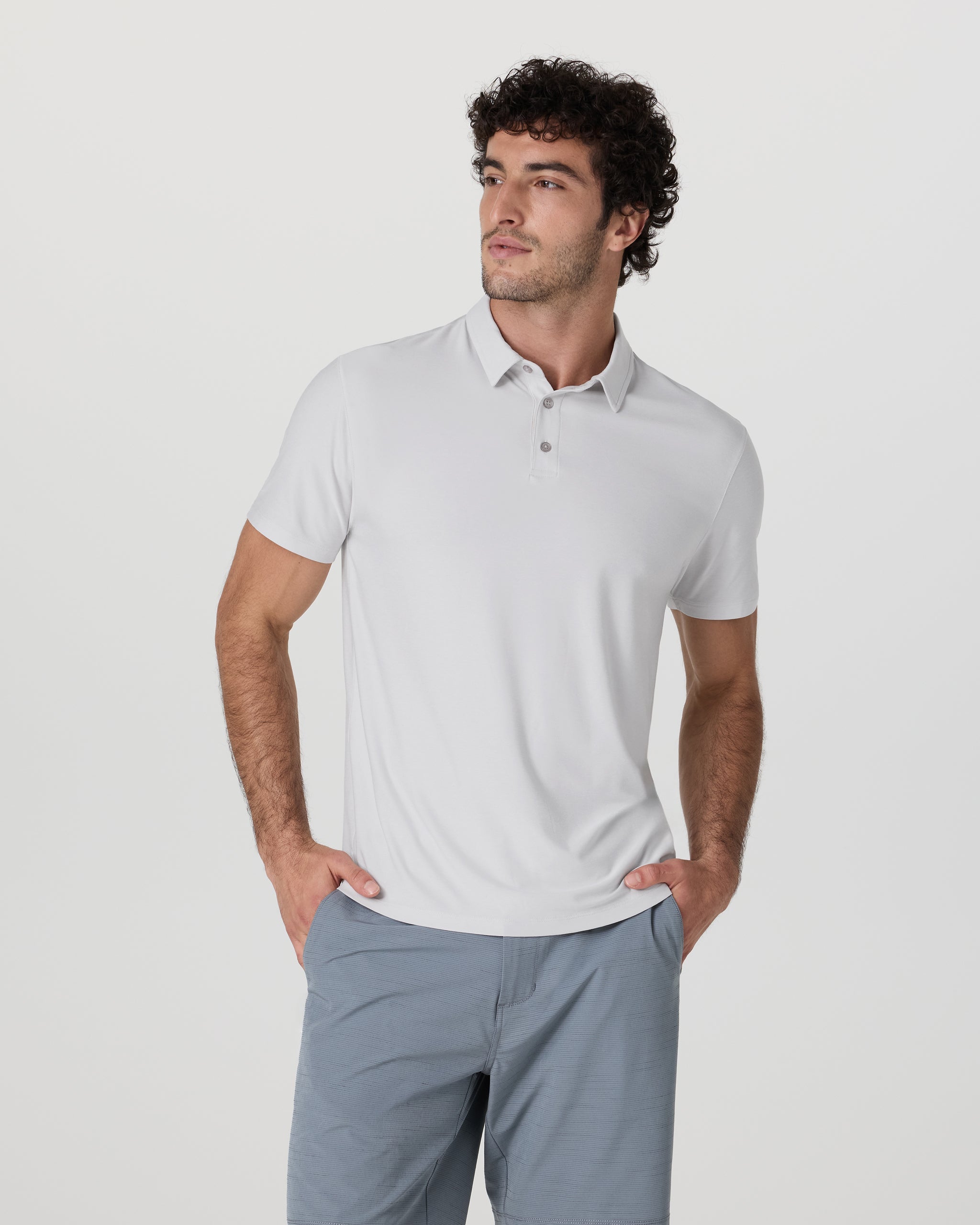 Strato Tech Polo | Frost Grey Heather