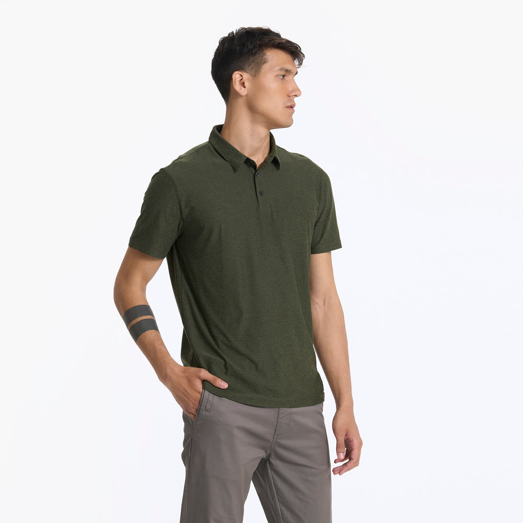 Strato Tech Polo | Forest Heather