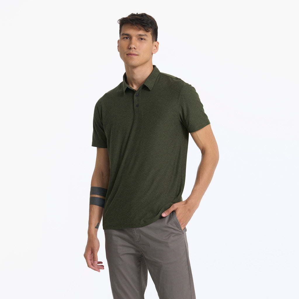 Strato Tech Polo | Forest Heather