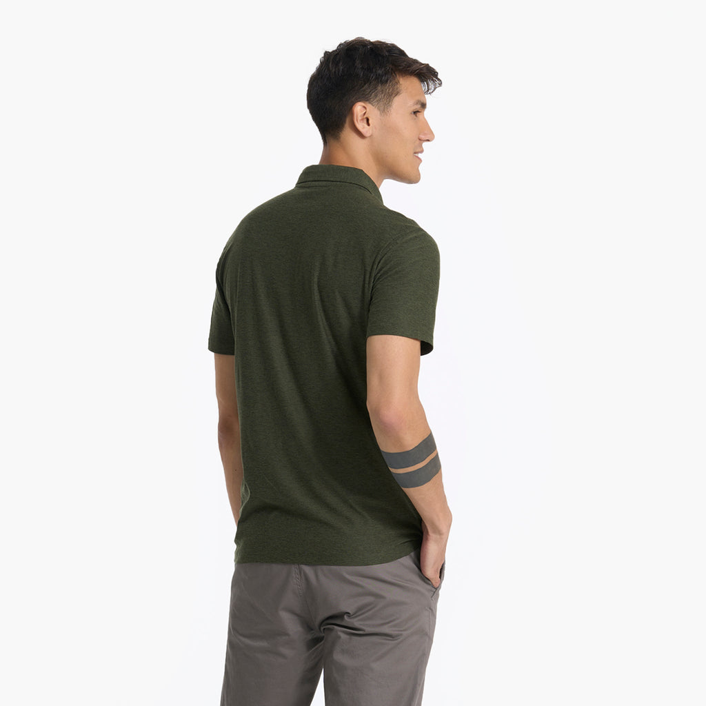 Strato Tech Polo | Forest Heather