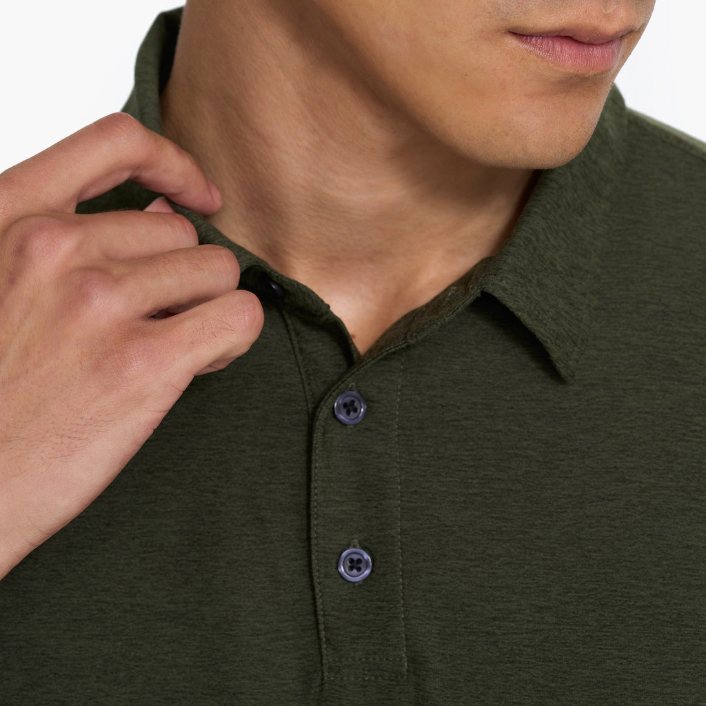 Strato Tech Polo | Forest Heather