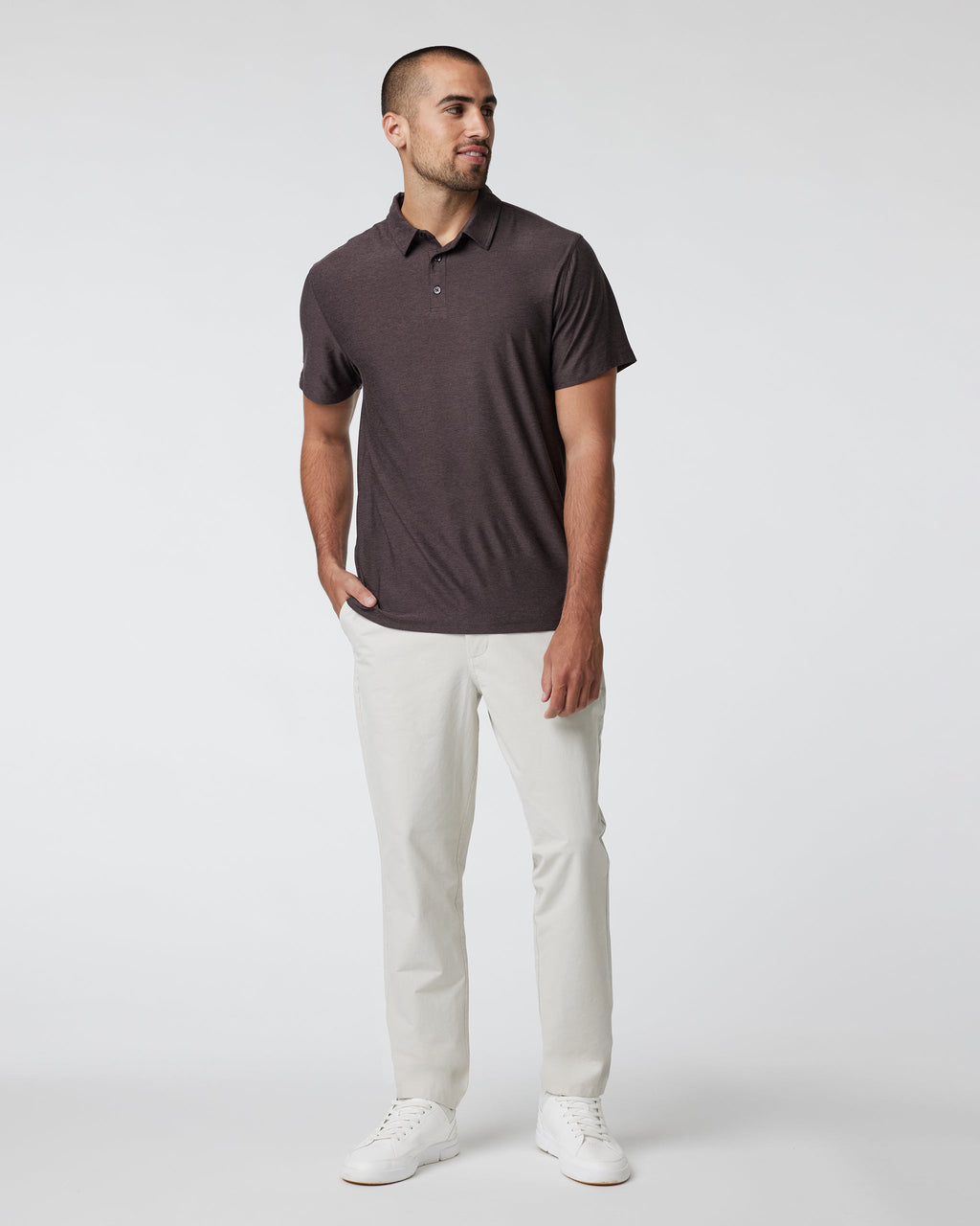 Strato Tech Polo | Sangria Heather