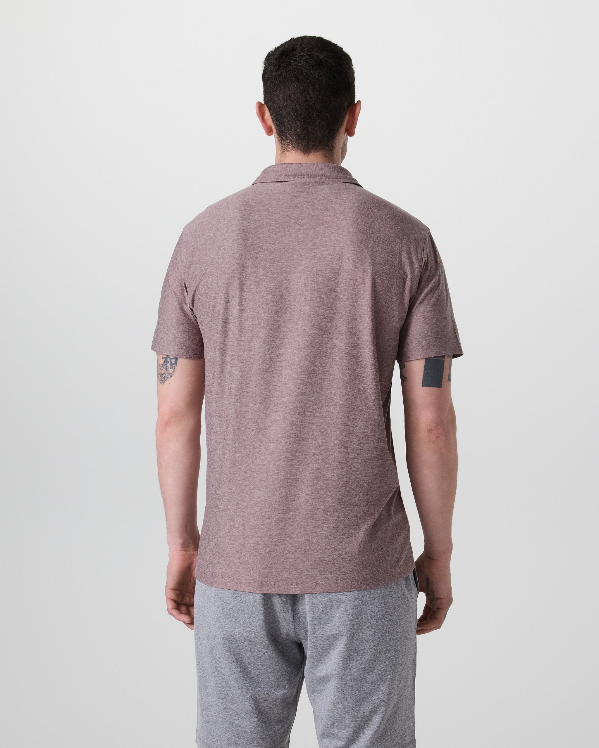 Strato Tech Polo | Dark Umber Heather