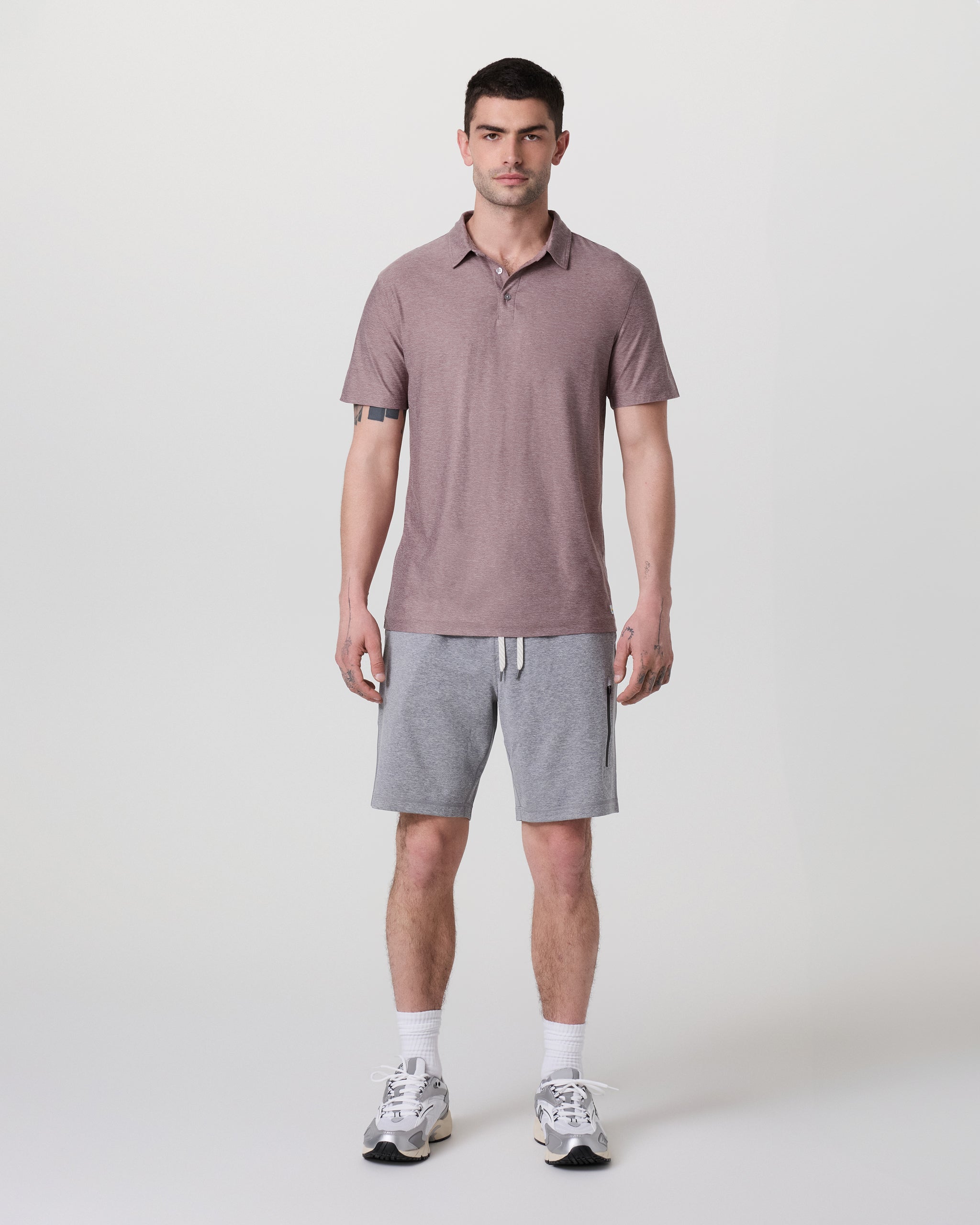 Strato Tech Polo | Dark Umber Heather