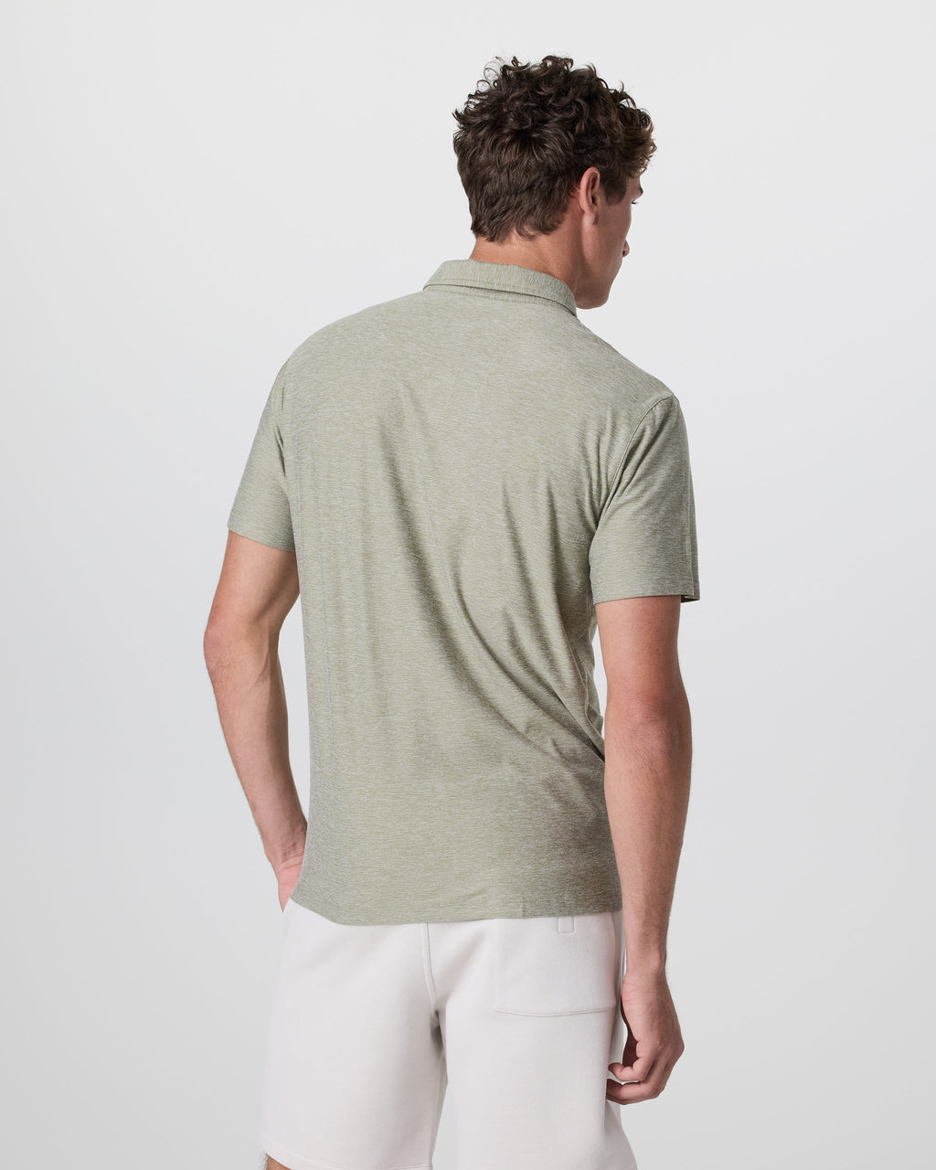 Strato Tech Polo | Agave Green Heather