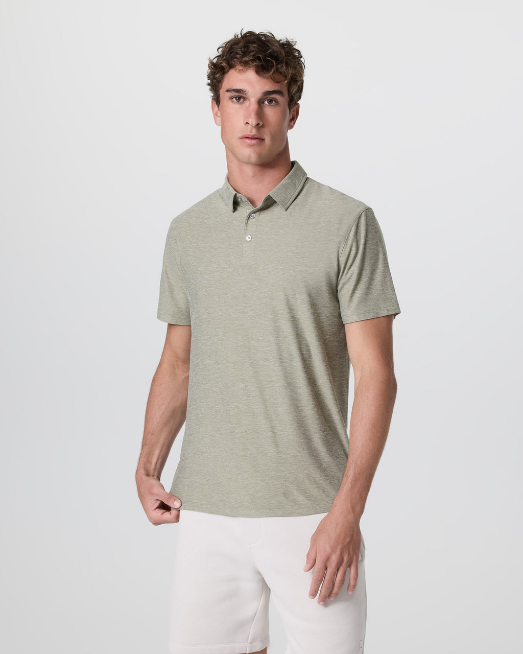 Strato Tech Polo | Agave Green Heather
