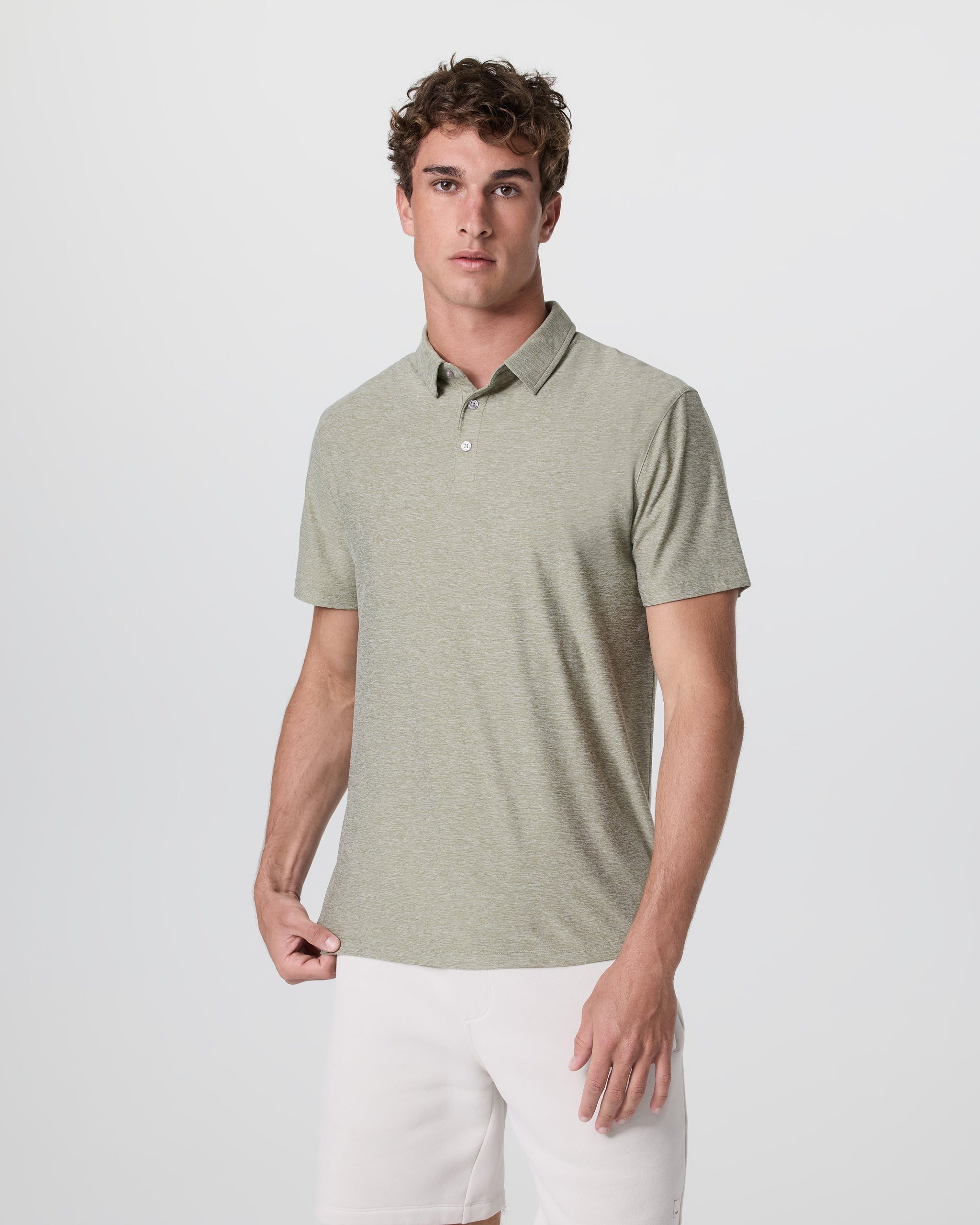 Strato Tech Polo | Agave Green Heather