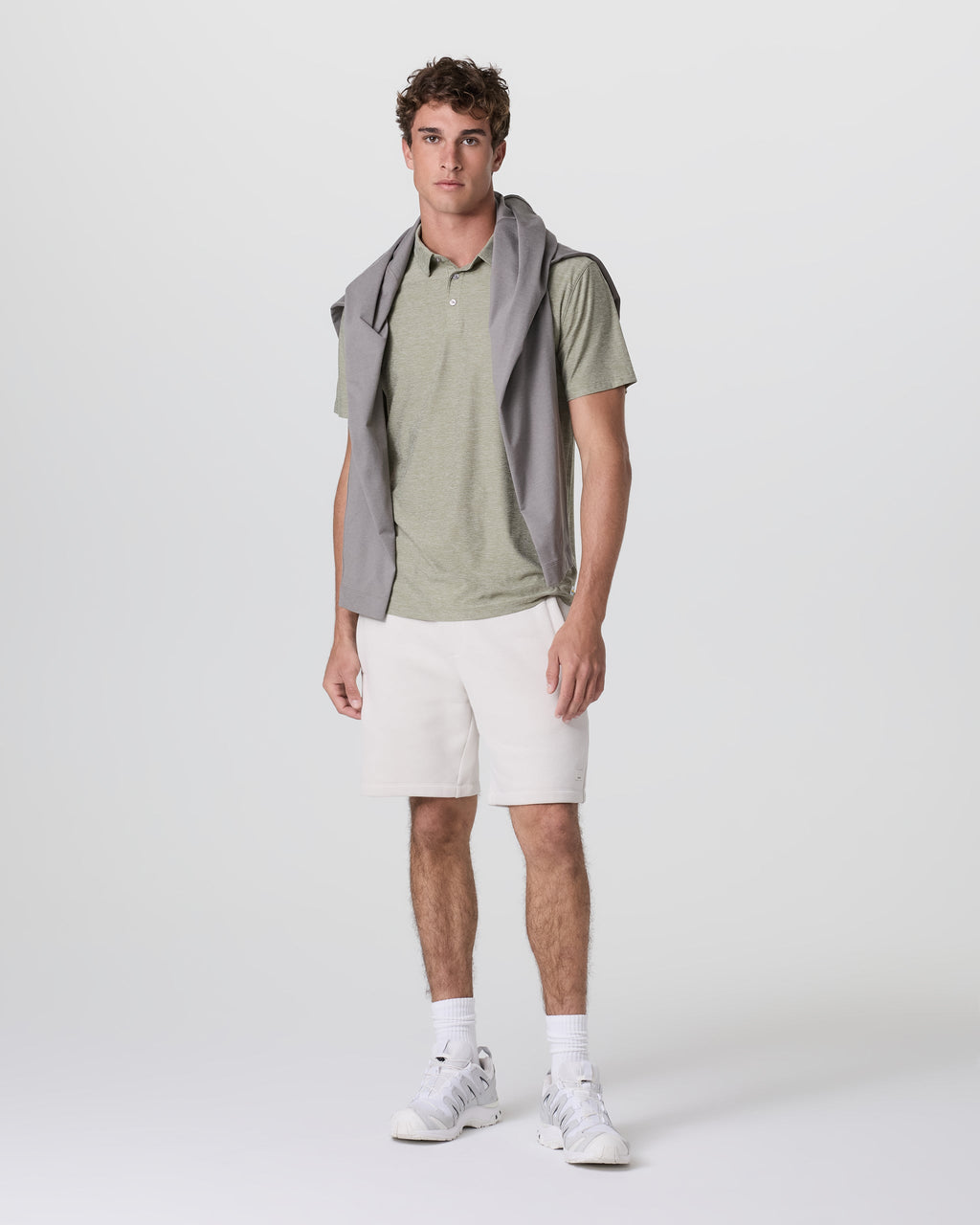 Strato Tech Polo | Agave Green Heather
