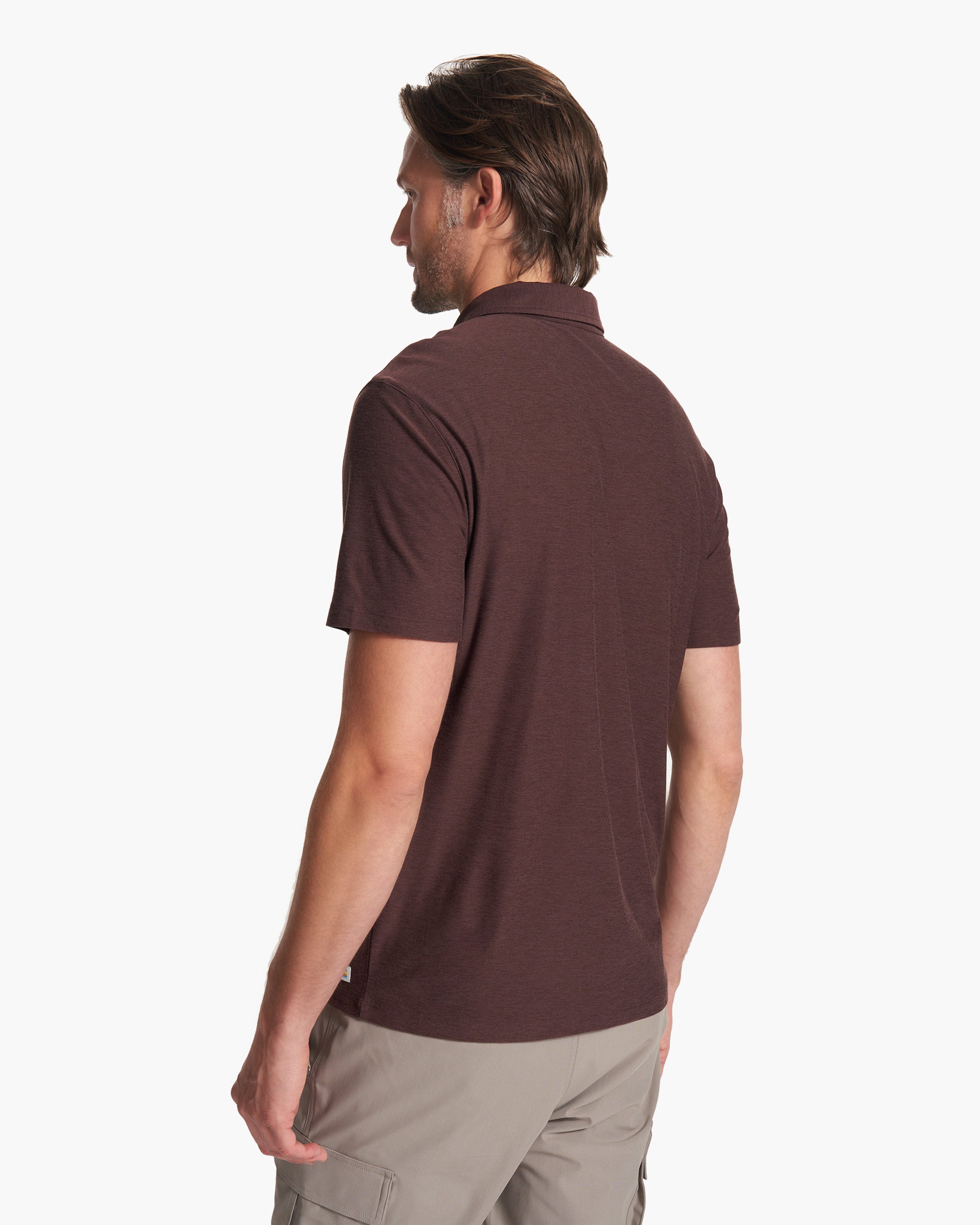 Strato Tech Polo | Mahogany Heather