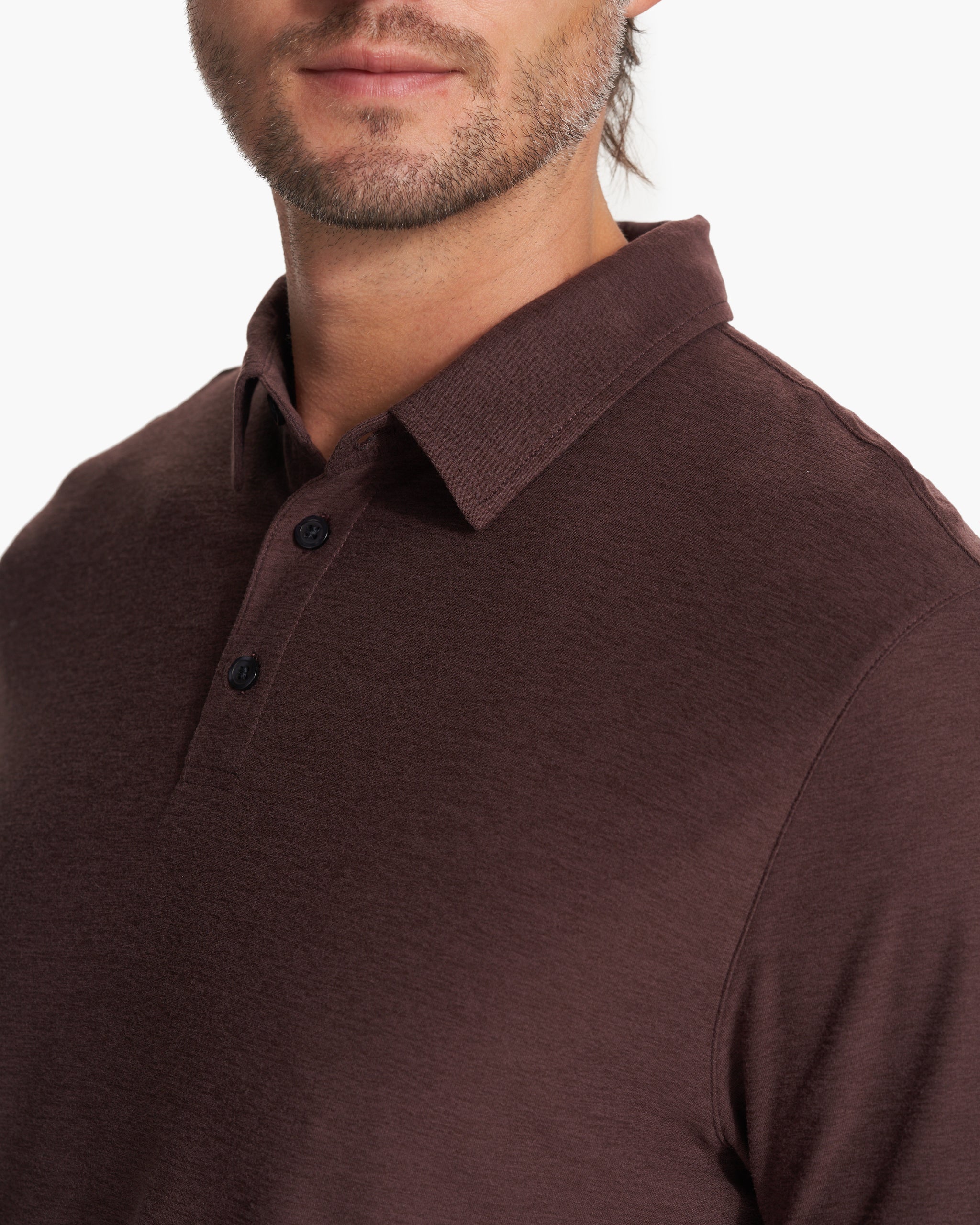 Strato Tech Polo | Mahogany Heather