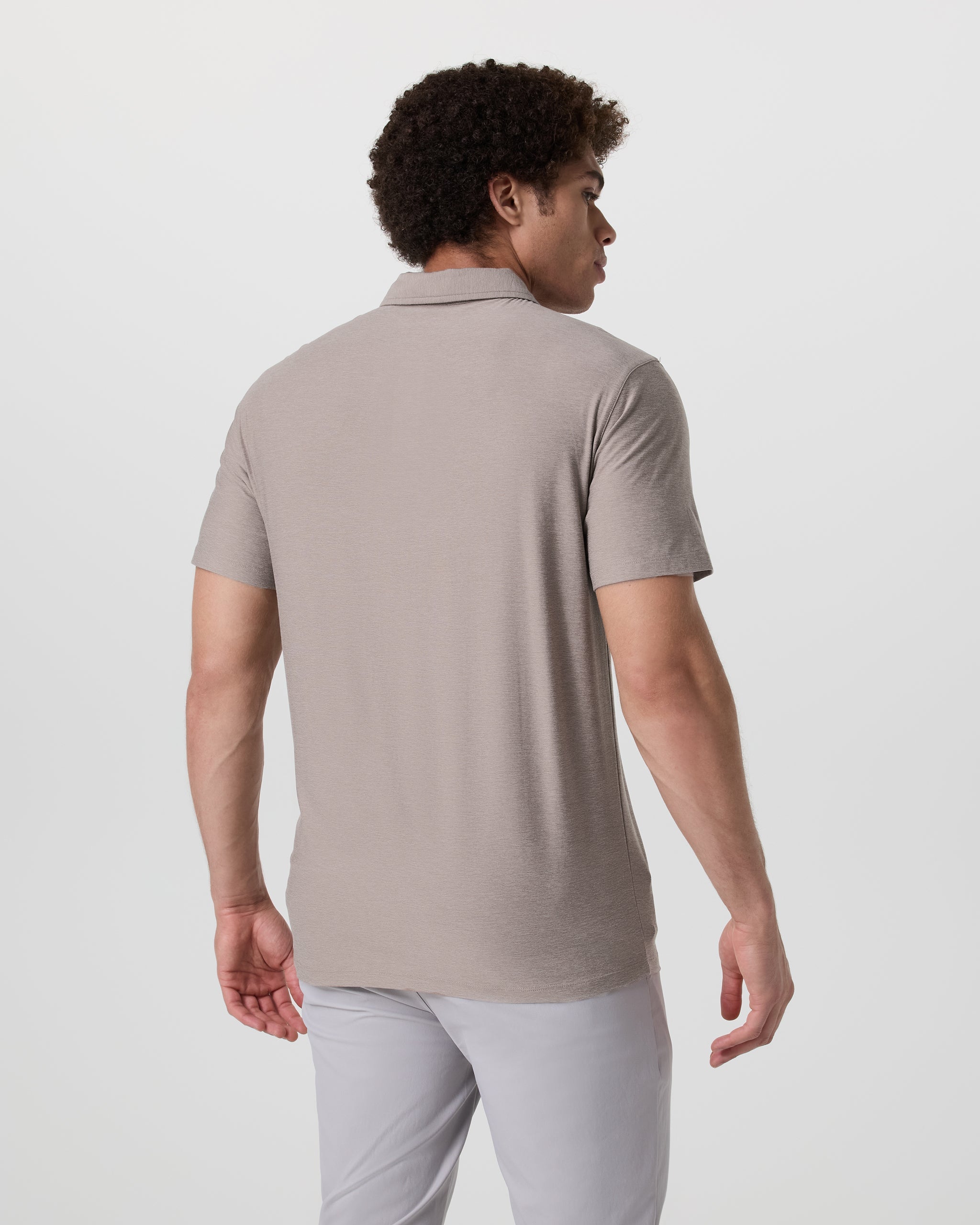 Strato Tech Polo | Mocha Heather