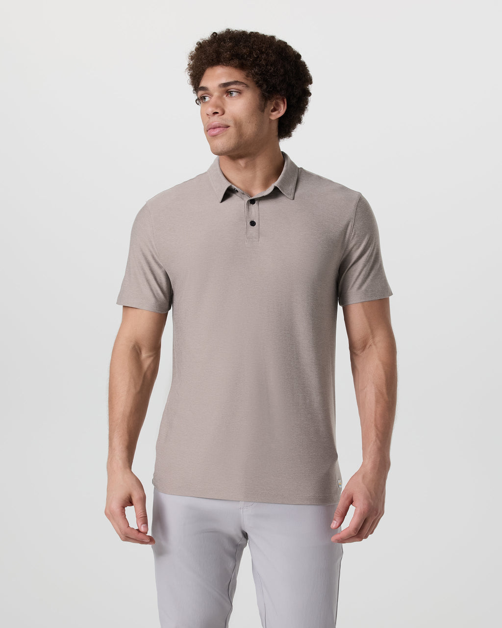 Strato Tech Polo | Mocha Heather
