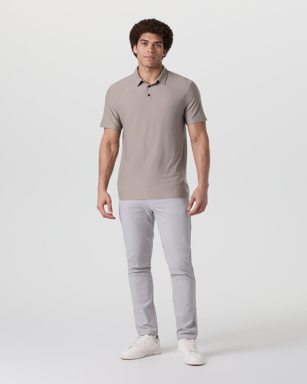 Strato Tech Polo | Mocha Heather