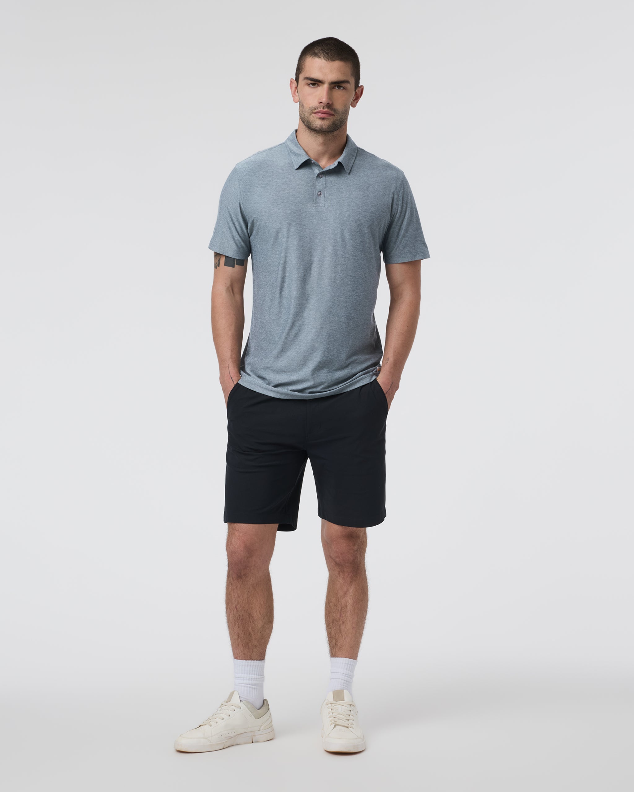 Strato Tech Polo | Mist Heather
