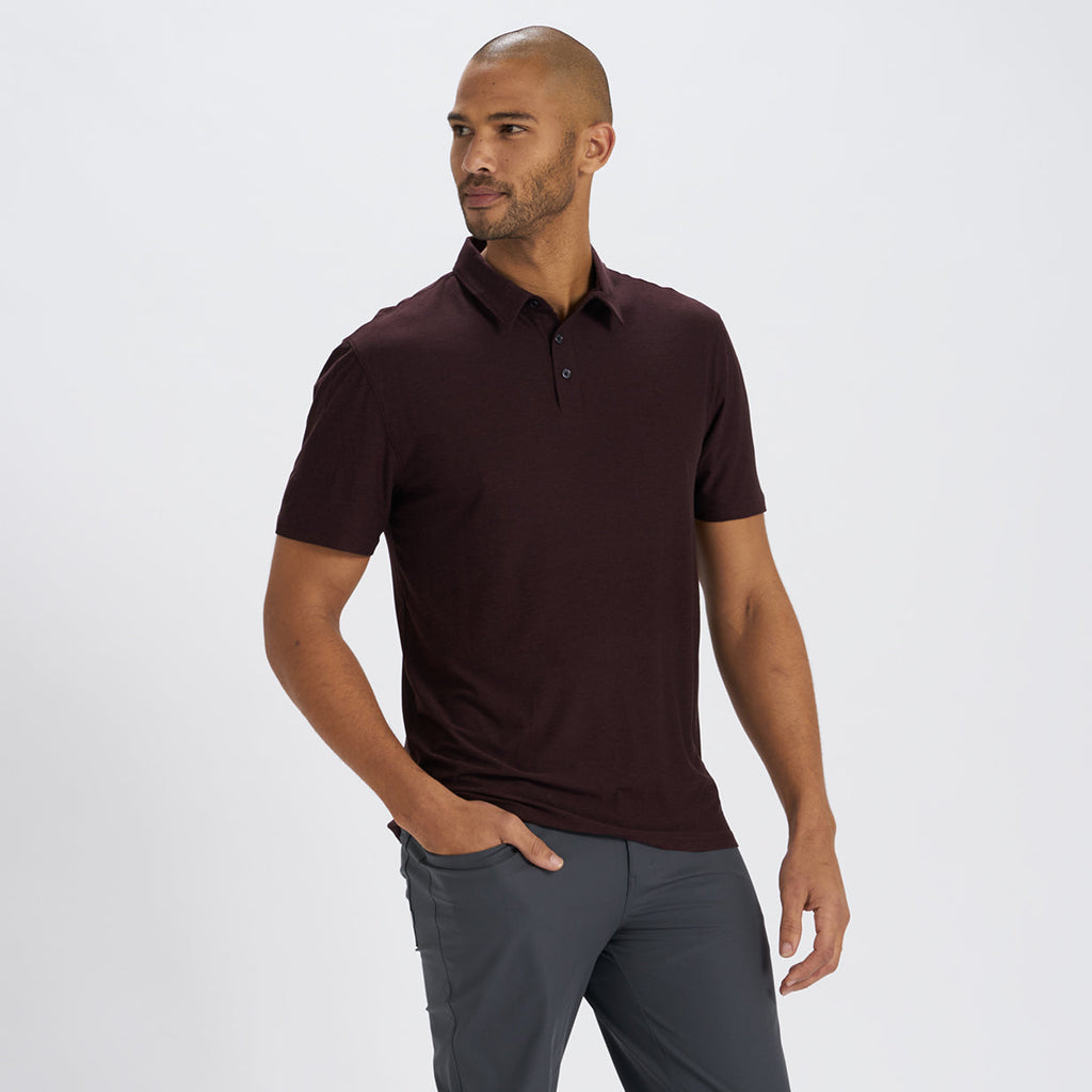 Strato Tech Polo | Oxblood Heather