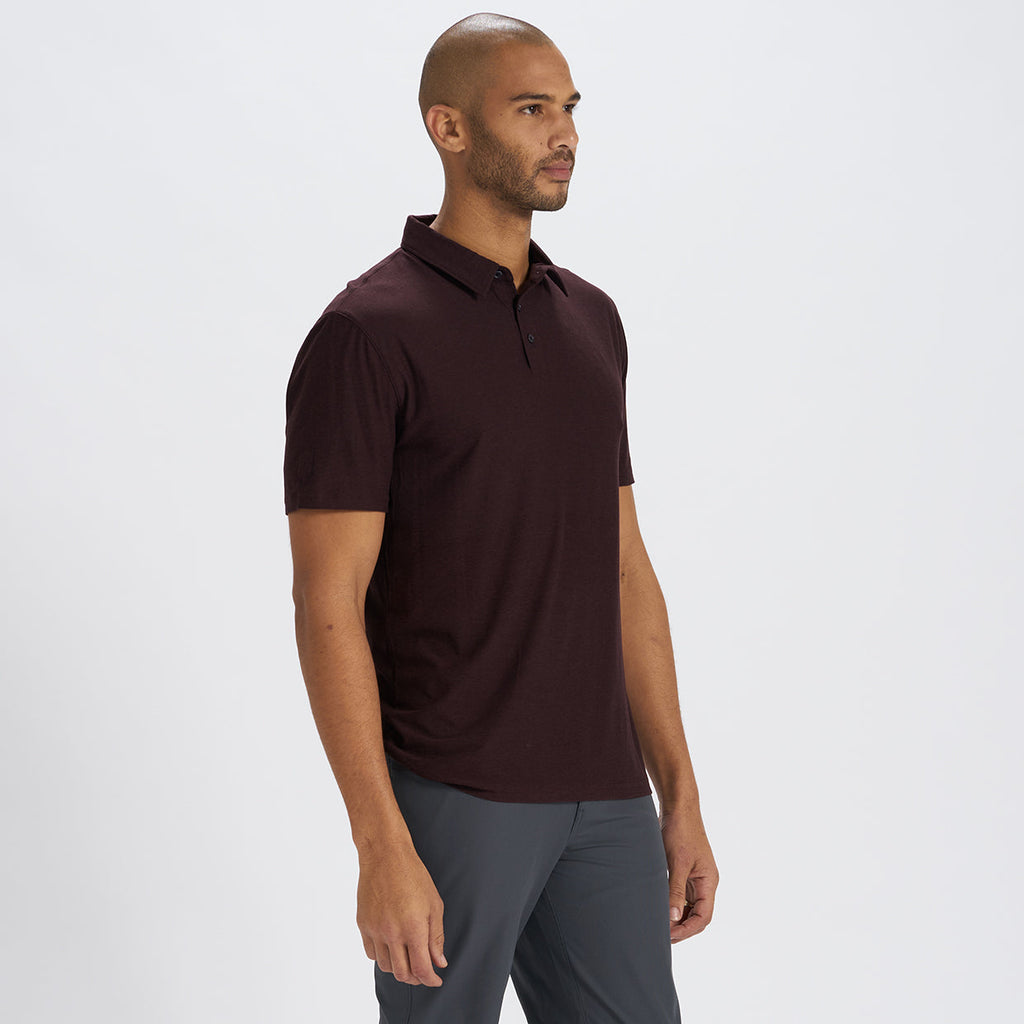 Strato Tech Polo | Oxblood Heather