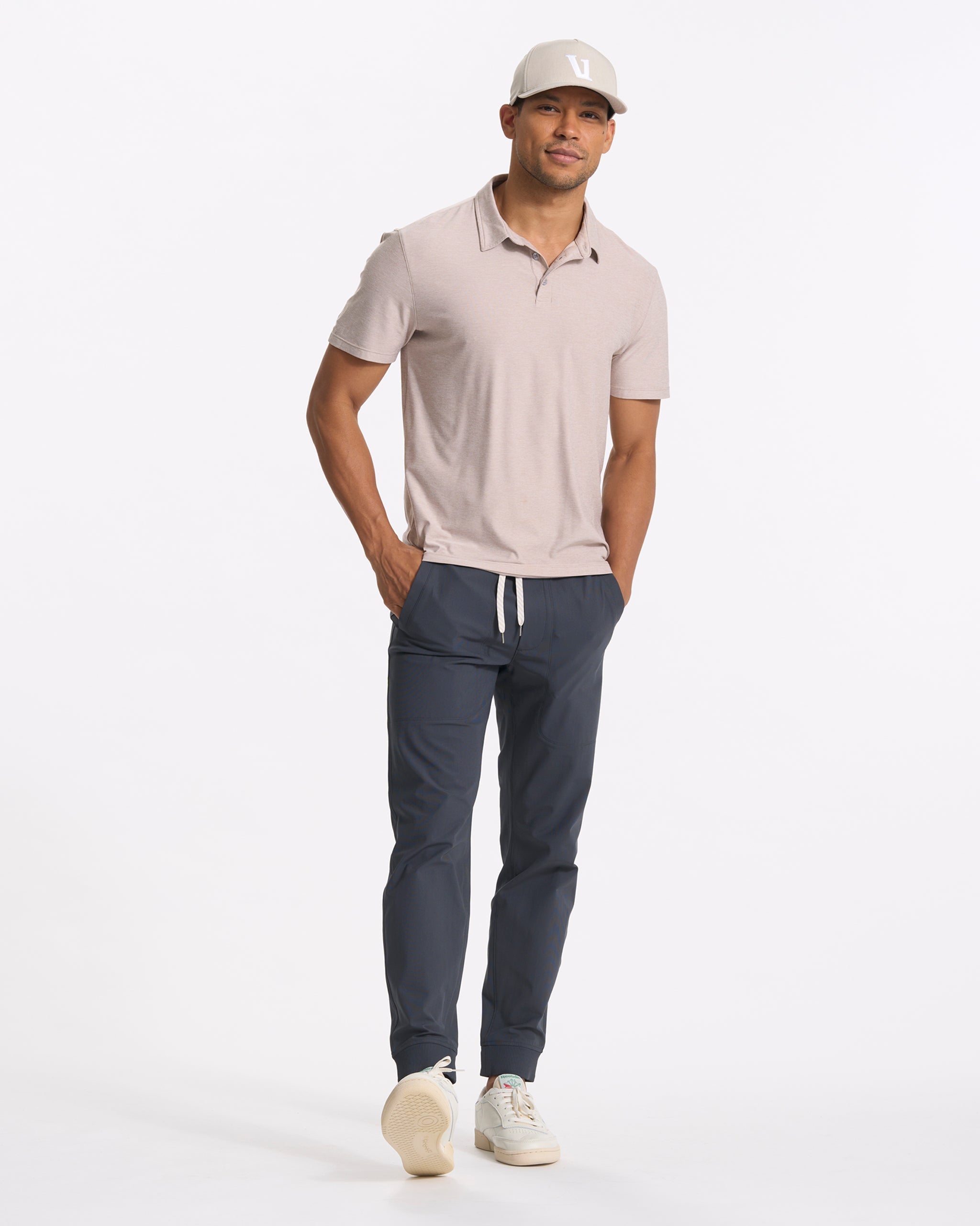 Strato Tech Polo | Oyster Heather