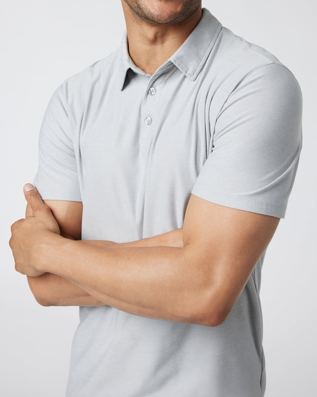 Strato Tech Polo | Platinum Heather