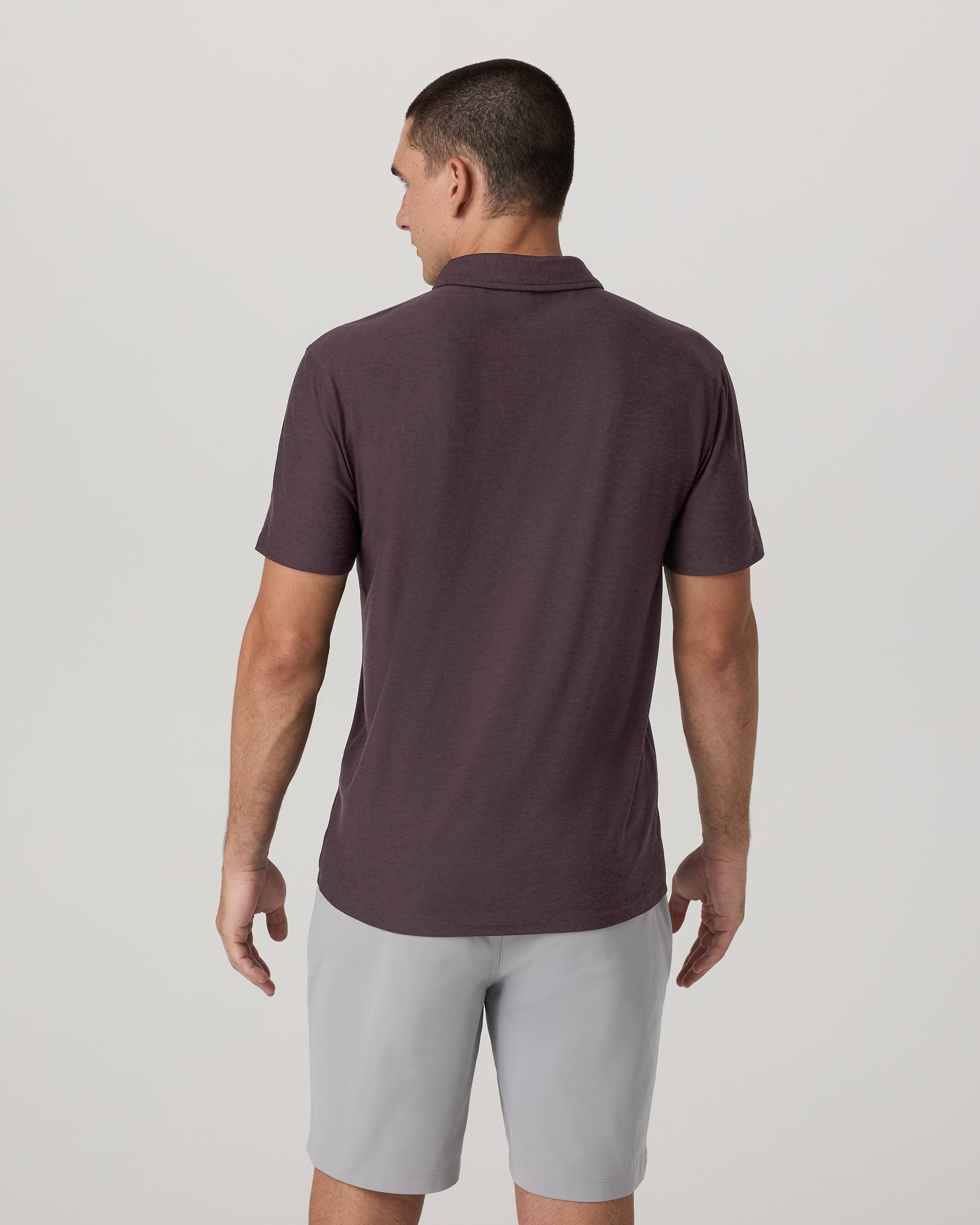 Strato Tech Polo | Raisin Heather